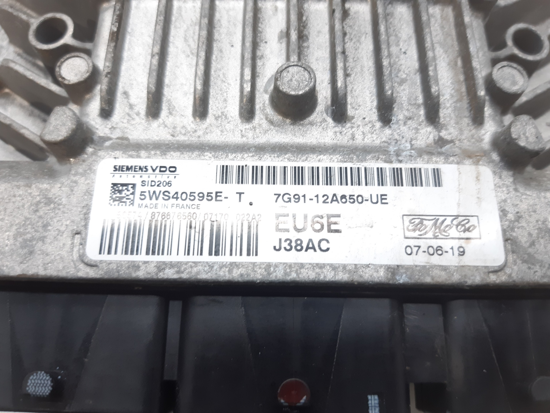 FORD Mondeo 4 generation (2007-2015) Блок за управление на двигателя ECU 7G9112A650UE 24051292