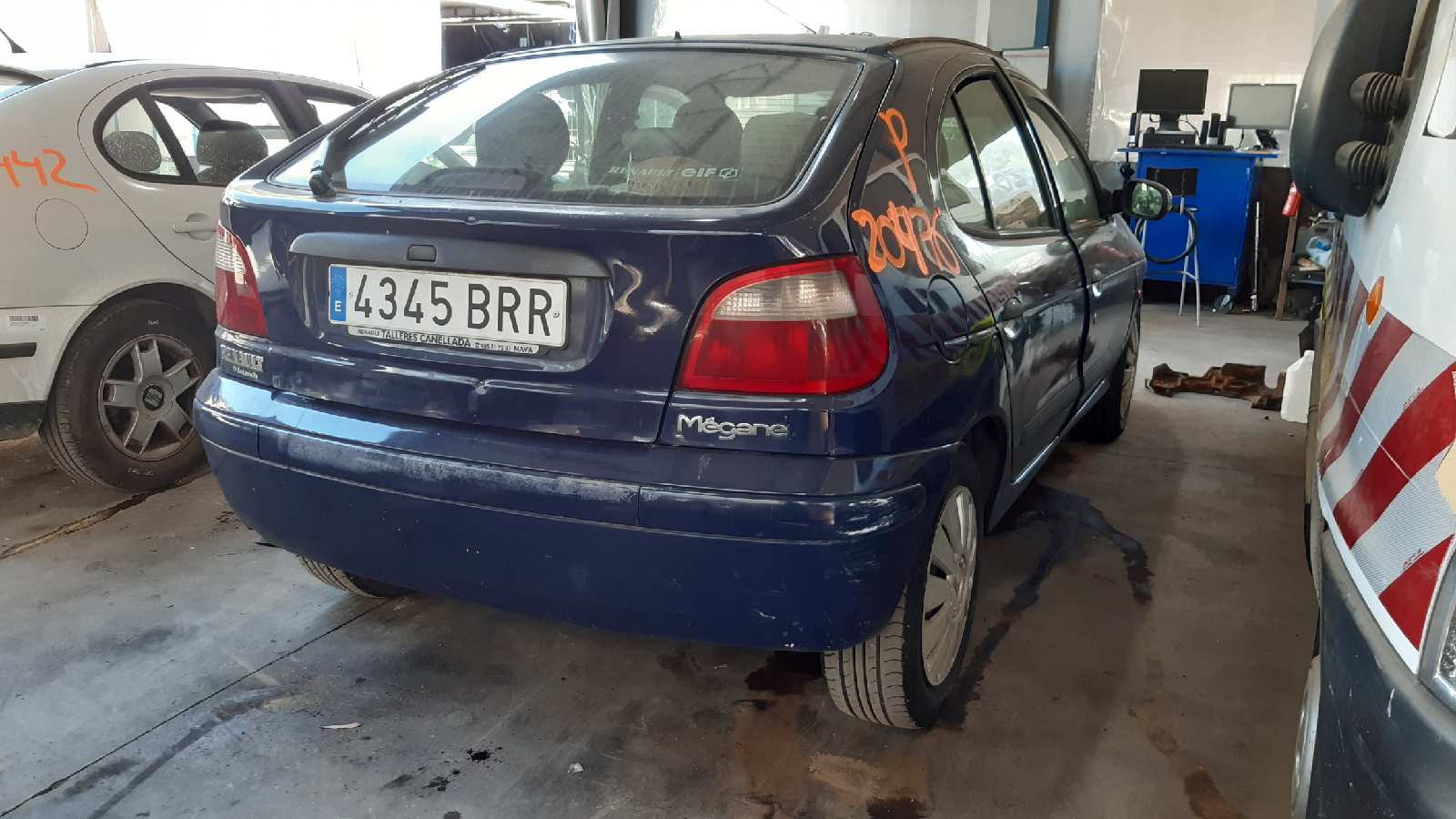 RENAULT Megane 1 generation (1995-2003) Venstre bagerste indvendige åbningshåndtag 7700830078 24127186