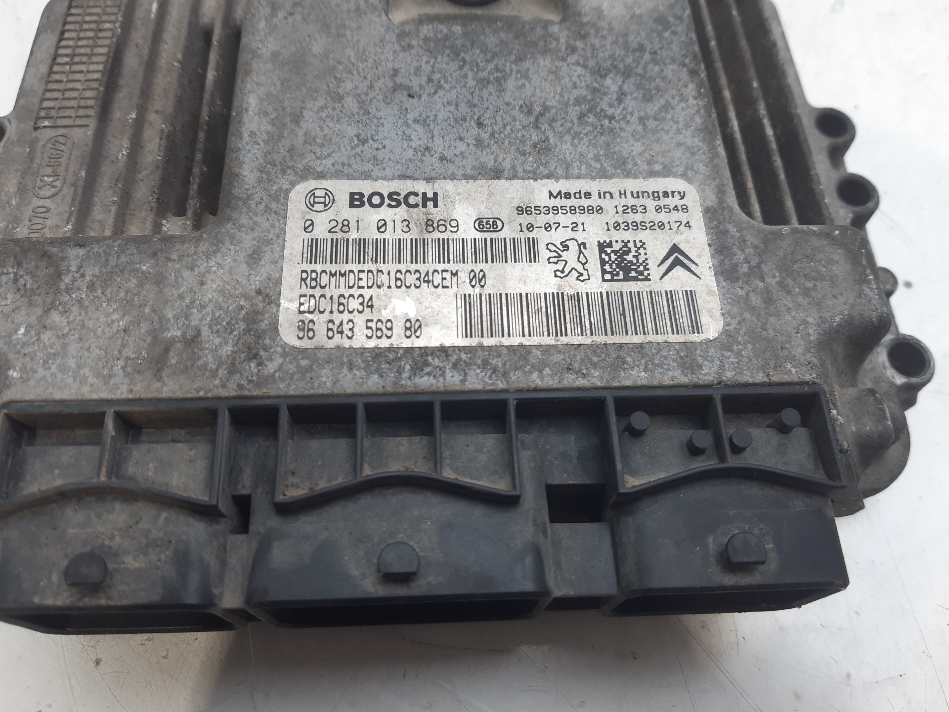 PEUGEOT Expert 2 generation (2007-2020) Engine Control Unit ECU 9664356980 23205594