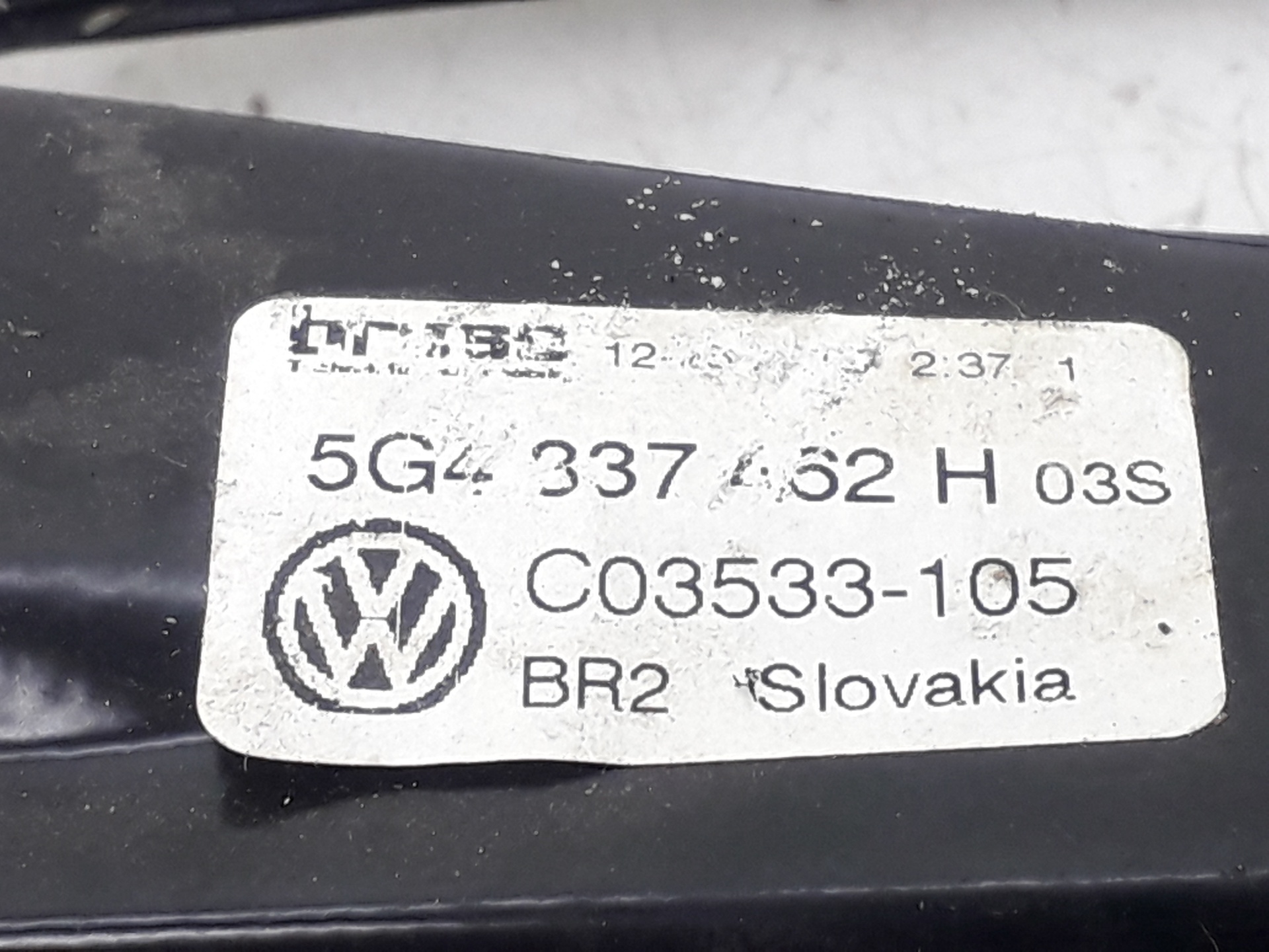 VOLKSWAGEN Variant VII TDI (2014-2024) Priekšējo labo durvju logu pacēlājs 5G4837462H 22066007