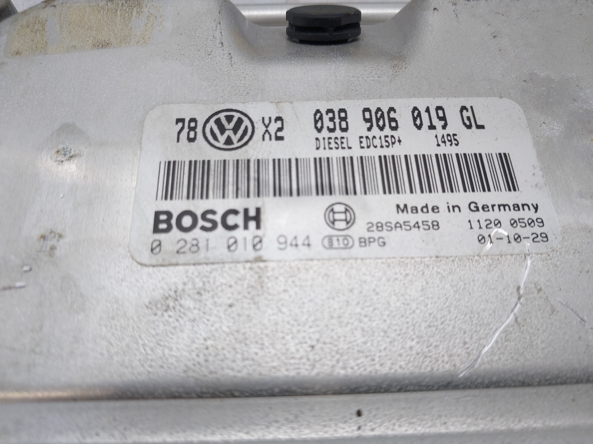 VOLKSWAGEN Passat B5 (1996-2005) Engine Control Unit ECU 038906019GL 24119790