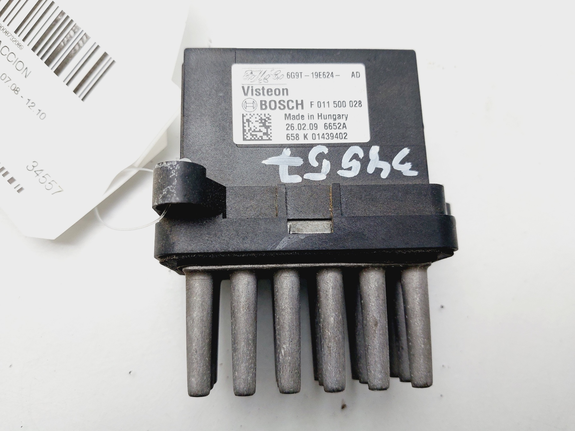 VOLKSWAGEN Fiesta 5 generation (2001-2010) Interior Heater Resistor 6G9T19E624AD 25590530