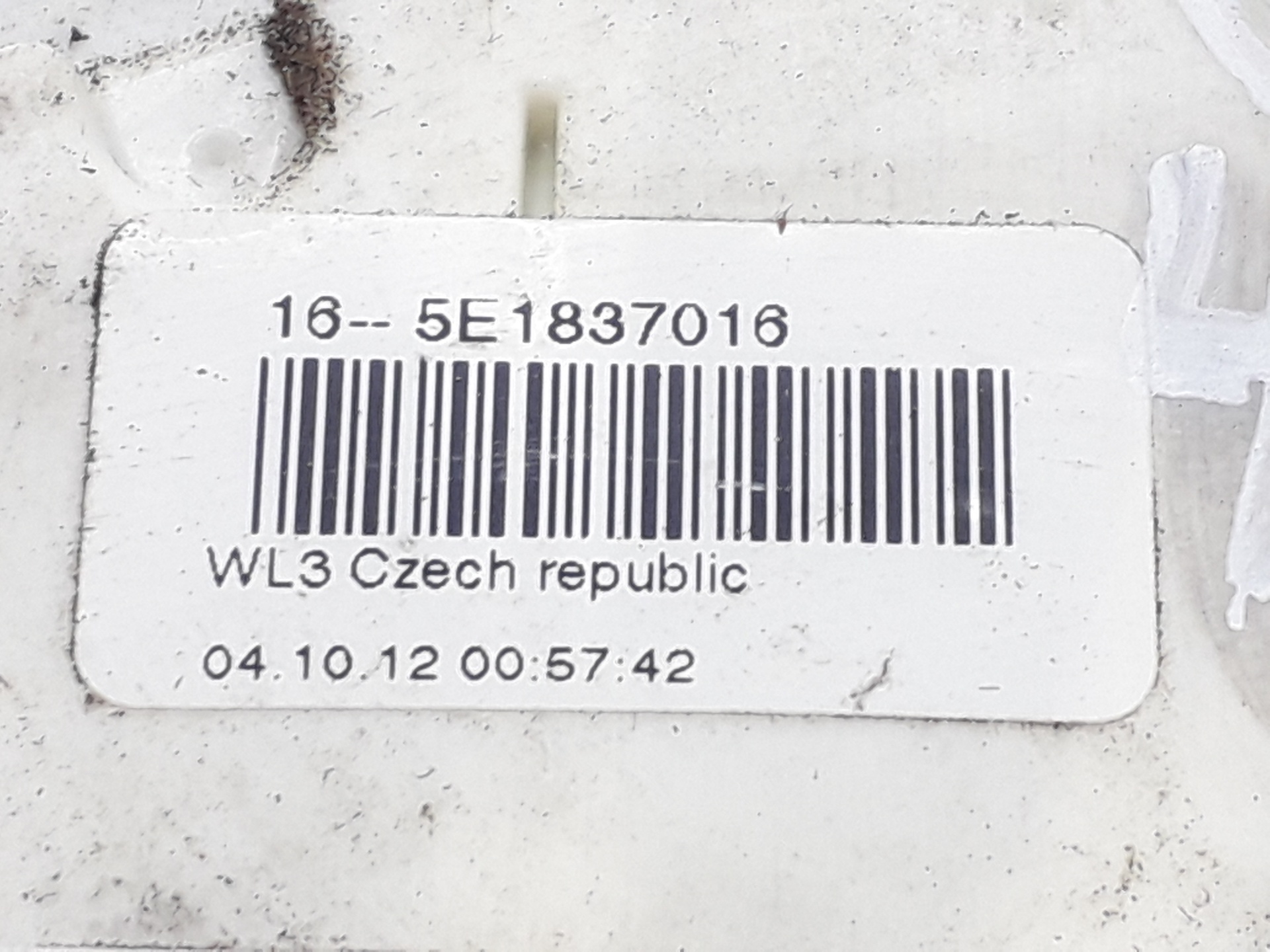 SEAT Toledo 4 generation (2012-2020) Priekšējo labo durvju slēdzene 5E1837016 18759242