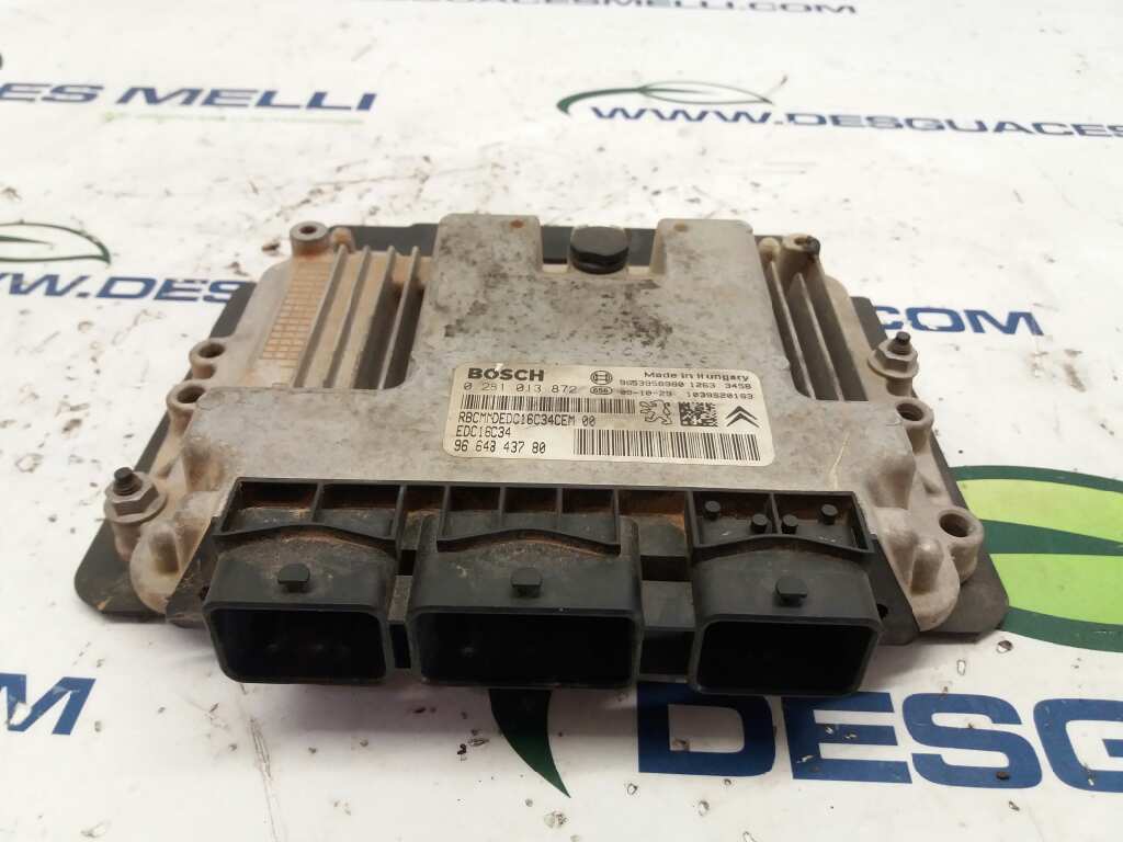 PEUGEOT Partner 2 generation (2008-2023) Unitate de control motor 9664843780 20191194