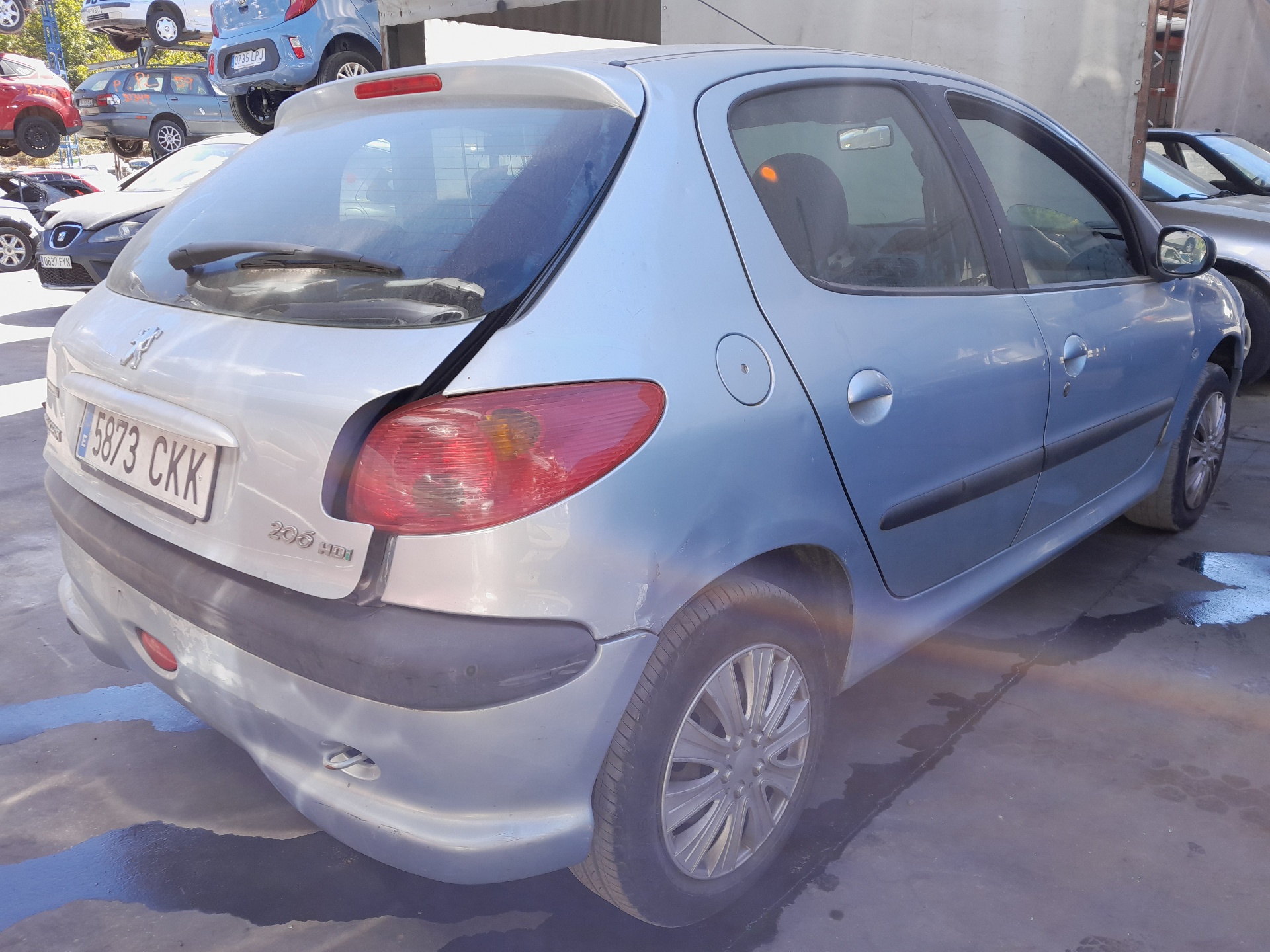 RENAULT 206 1 generation (1998-2009) Дверь задняя левая 900678 20775801