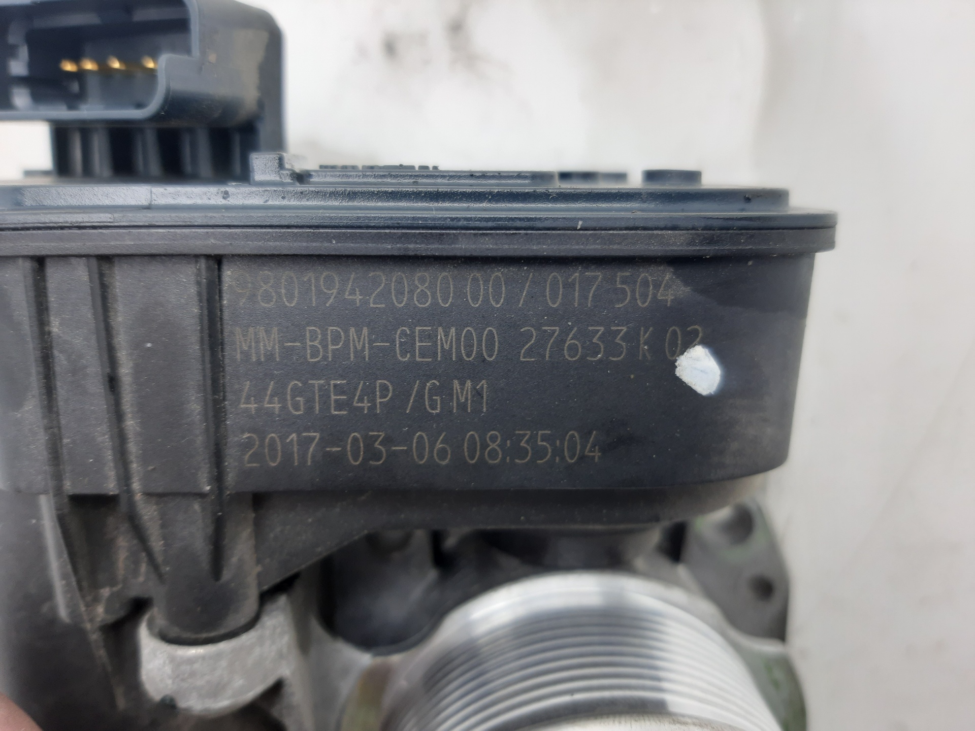 PEUGEOT 2008 1 generation (2013-2020) Throttle Body 9801942080, 47.675KMS, 5PUERTAS 24148359