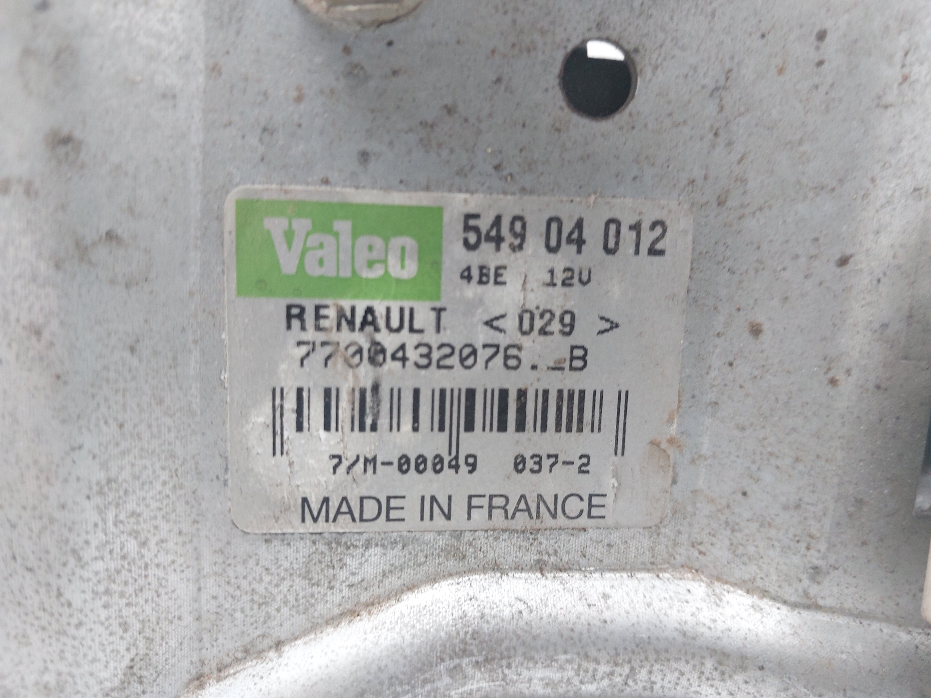 RENAULT Scenic 1 generation (1996-2003) Bakluke vindusviskermotor 7700432076 22464226