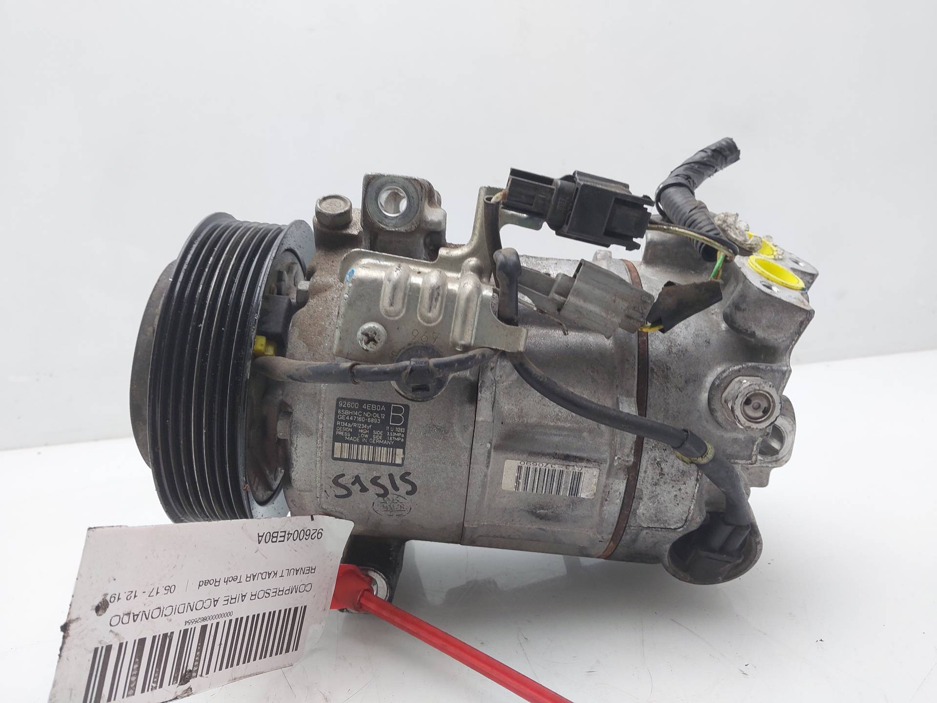 RENAULT Kadjar 1 generation (2015-2024) Air Condition Pump 926004EB0A, 106.000KMS, 5PUERTAS 23901018