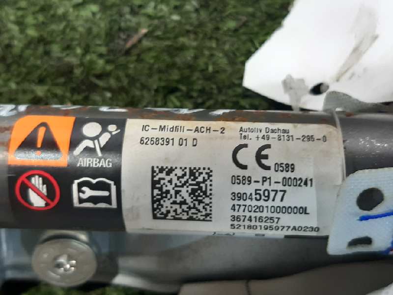 OPEL Corsa D (2006-2020) Left Side Roof Airbag SRS 39045977 24005332