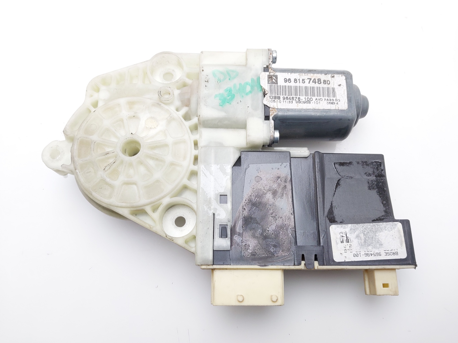 CITROËN C4 1 generation (2004-2011) Front Right Door Window Control Motor 9681574880 22917591