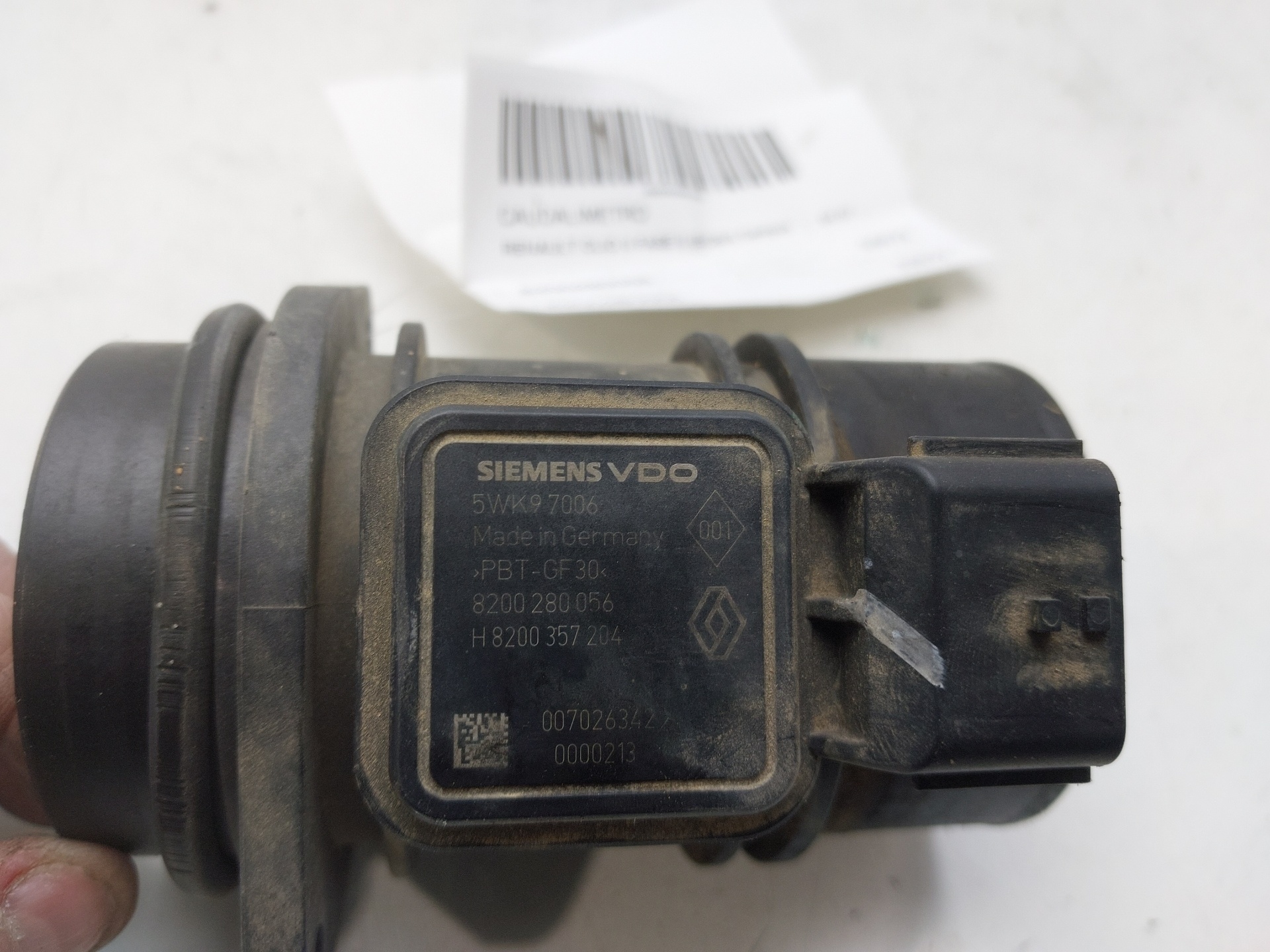 RENAULT Clio 3 generation (2005-2012) Mass Air Flow Sensor MAF 8200280056 23084471