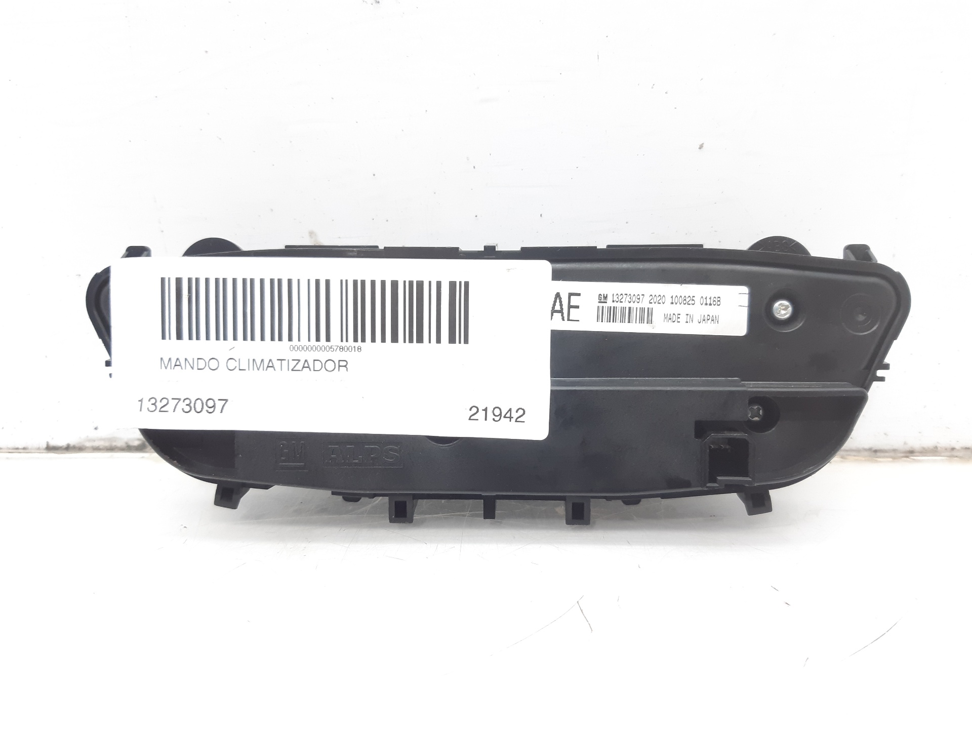 OPEL Insignia A (2008-2016) Climate  Control Unit 13273097 18598255