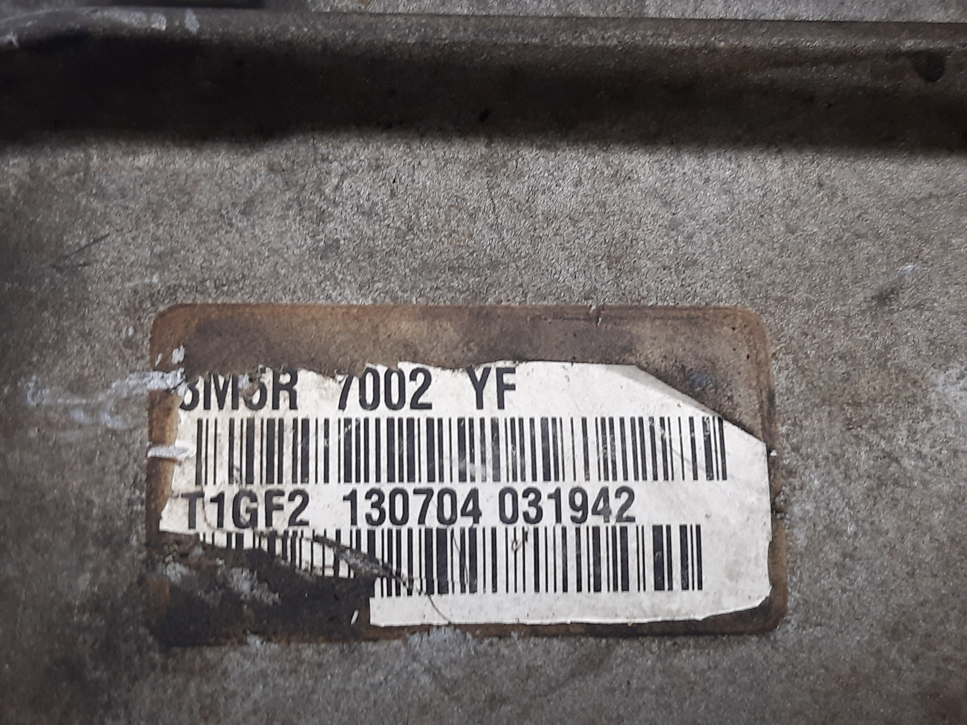 MAZDA 3 BK (2003-2009) Gearbox 3M5R7002YF 22476153