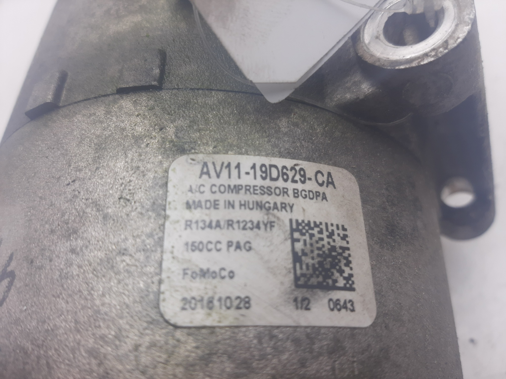 FORD B-MAX 1 generation (2012-2018) Air Condition Pump AV1119D629CA, 91.932KMS 23021674