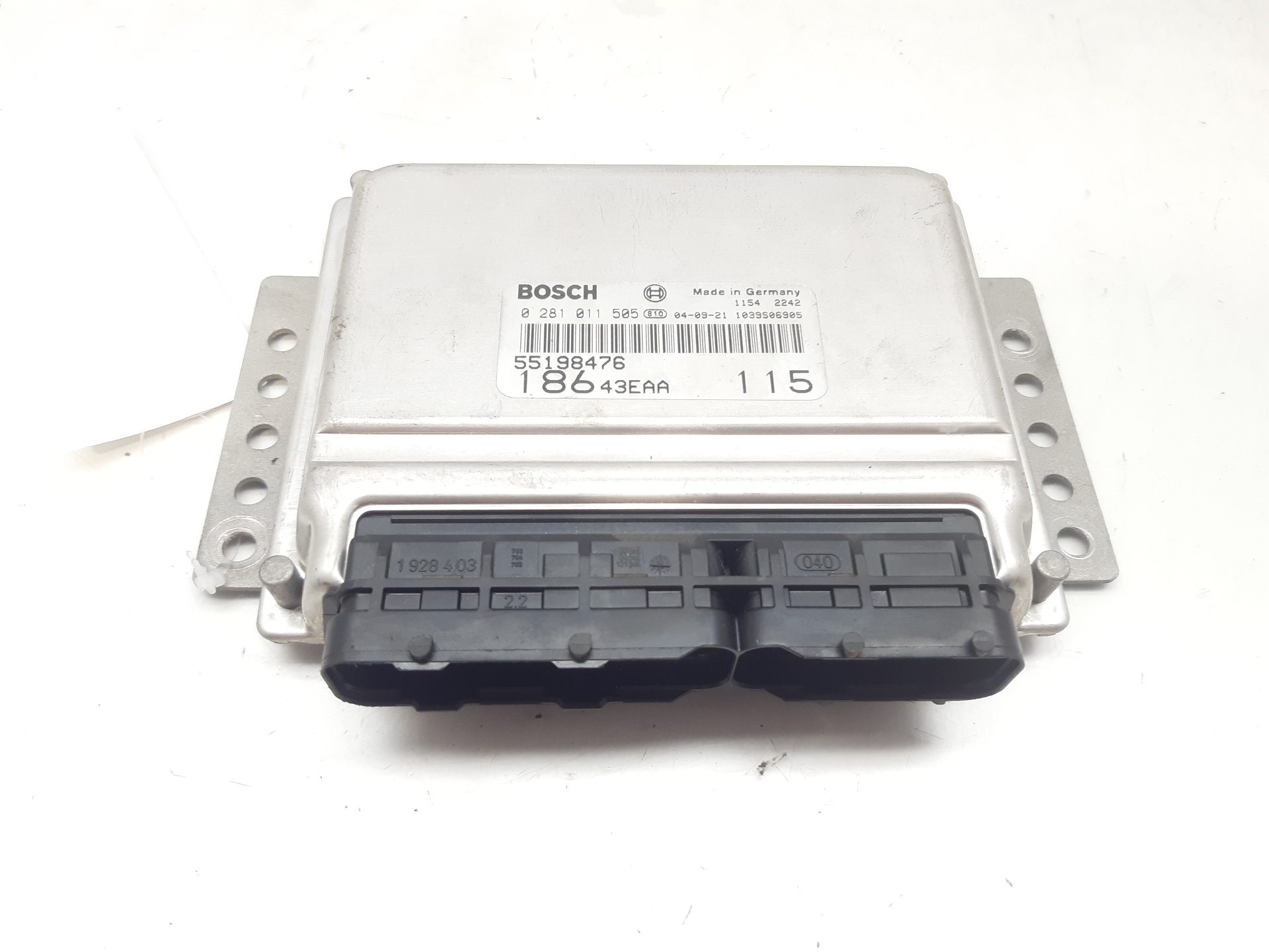 FIAT Multipla 1 generation (1999-2010) Motorkontrollenhet ECU 55198476 22457750