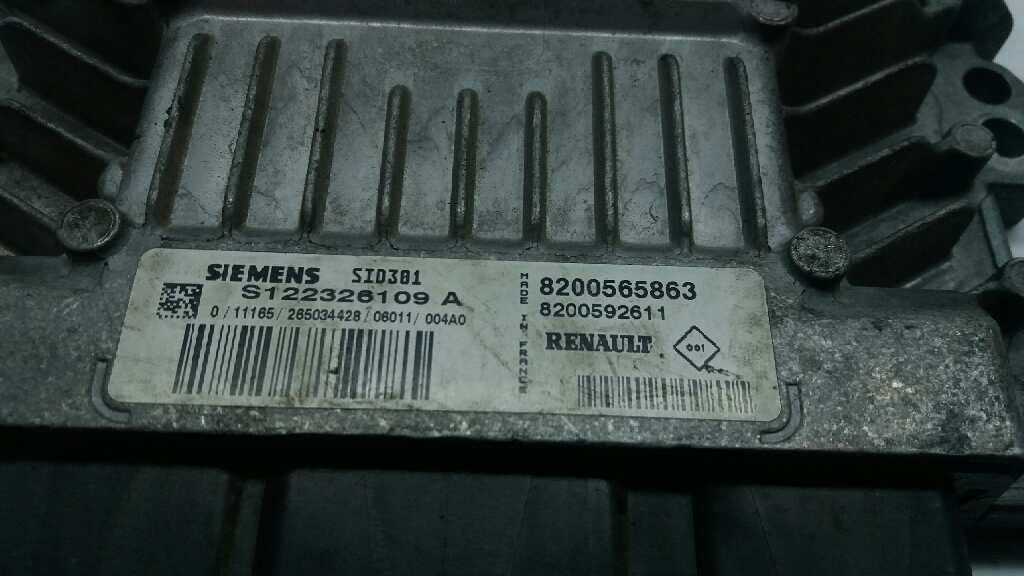 DODGE Scenic 2 generation (2003-2010) Motora vadības bloks 8200565863 20168786