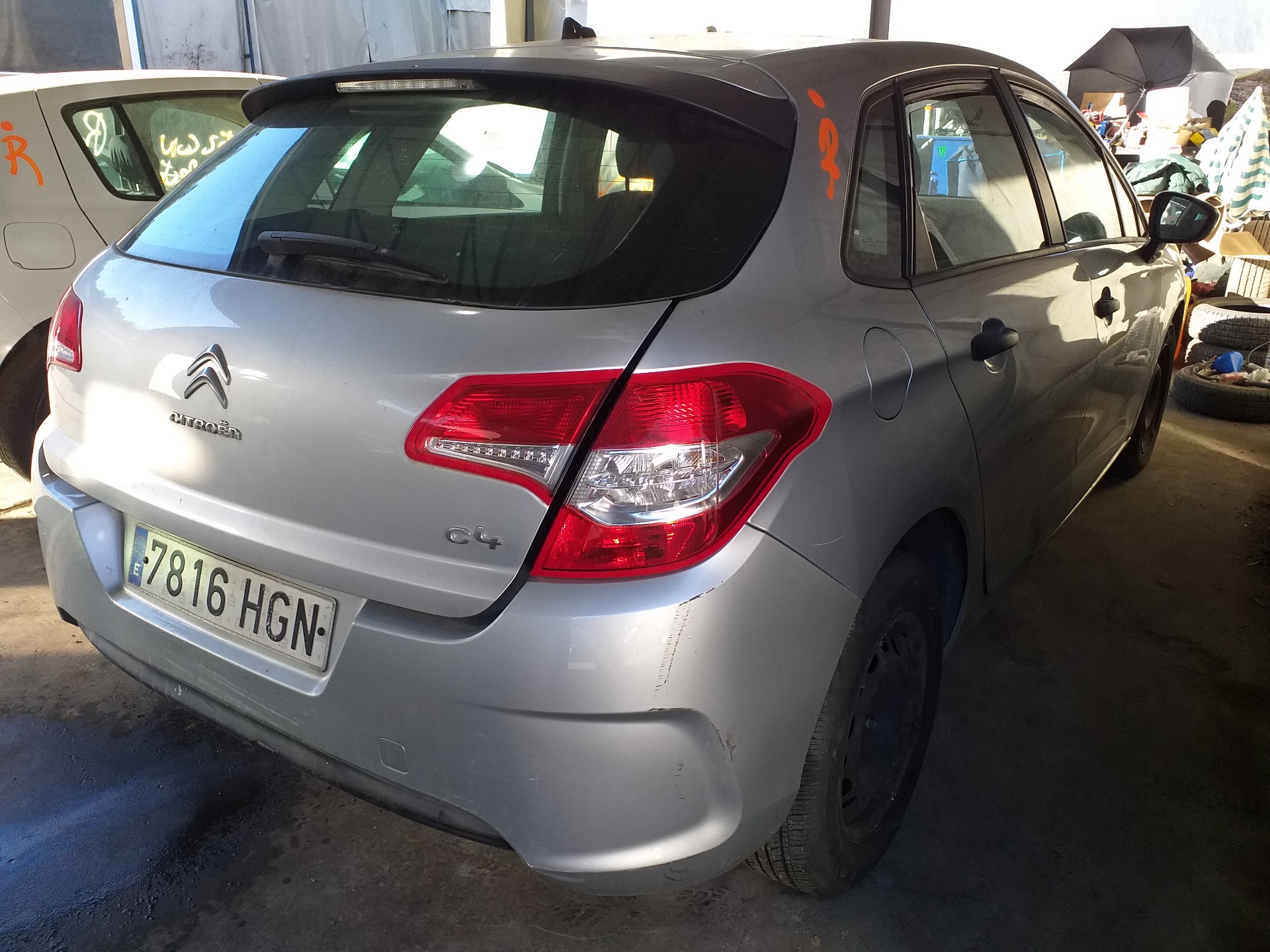 CITROËN C4 2 generation (2010-2024) Левая задняя внутренняя ручка открытия 9660525480 18783076