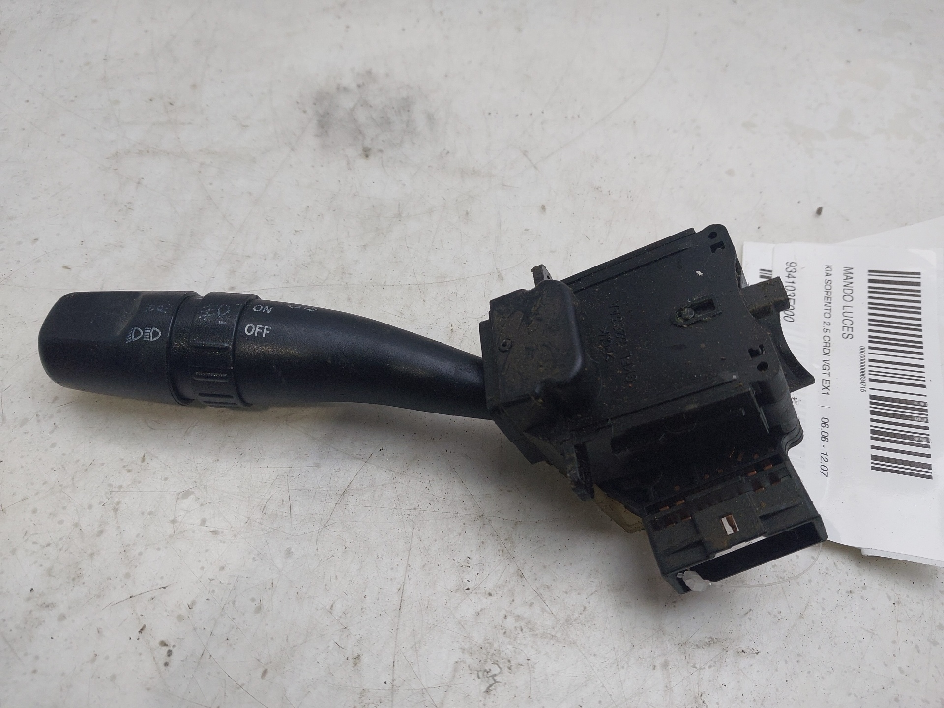 KIA Sorento 1 generation (2002-2011) Headlight Switch Control Unit 934103E000 24947578