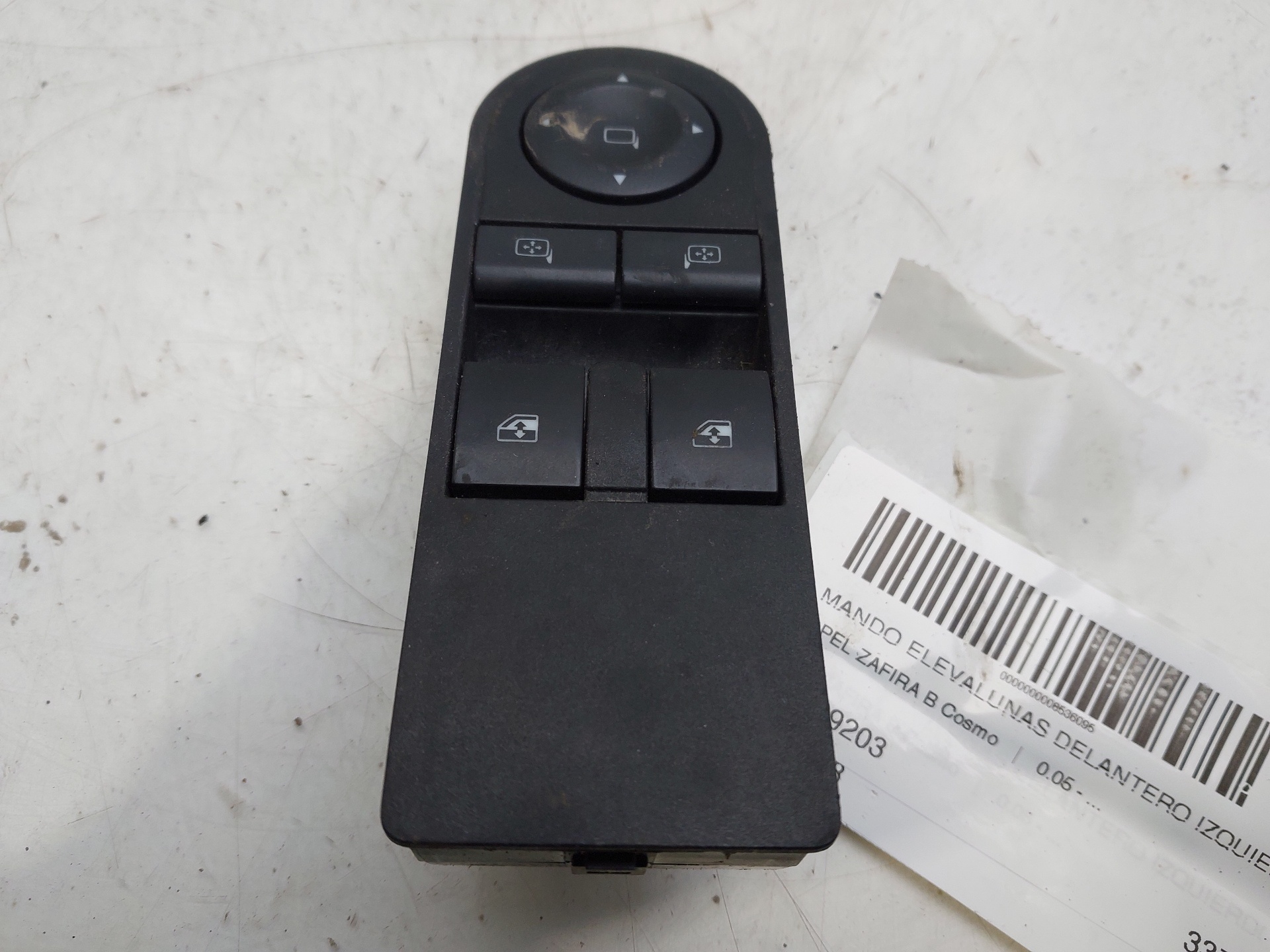 OPEL Zafira B (2005-2010) Front Left Door Window Switch 13209203 23372354