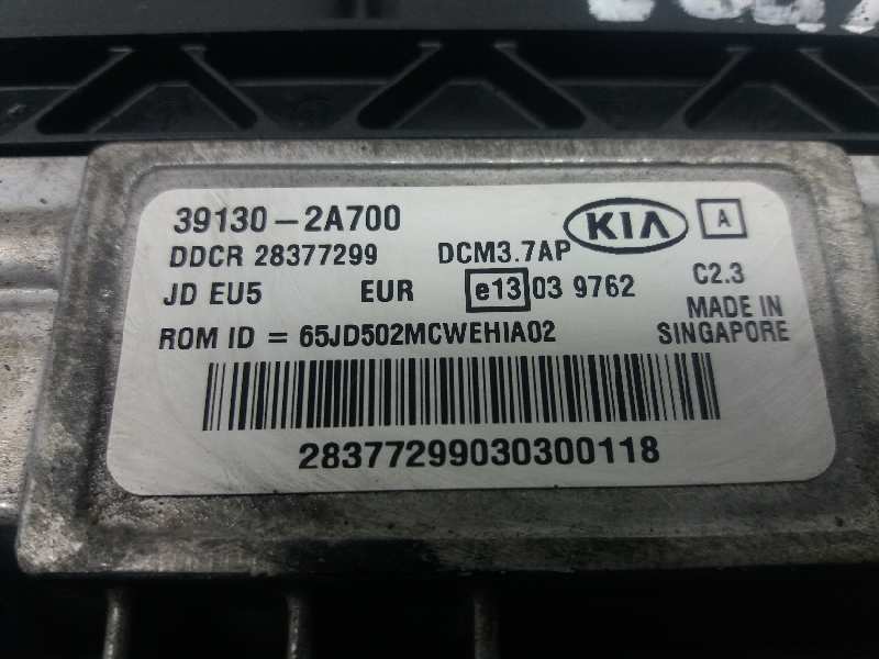 KIA Cee'd 2 generation (2012-2018) Engine Control Unit ECU 391302A700 20185878