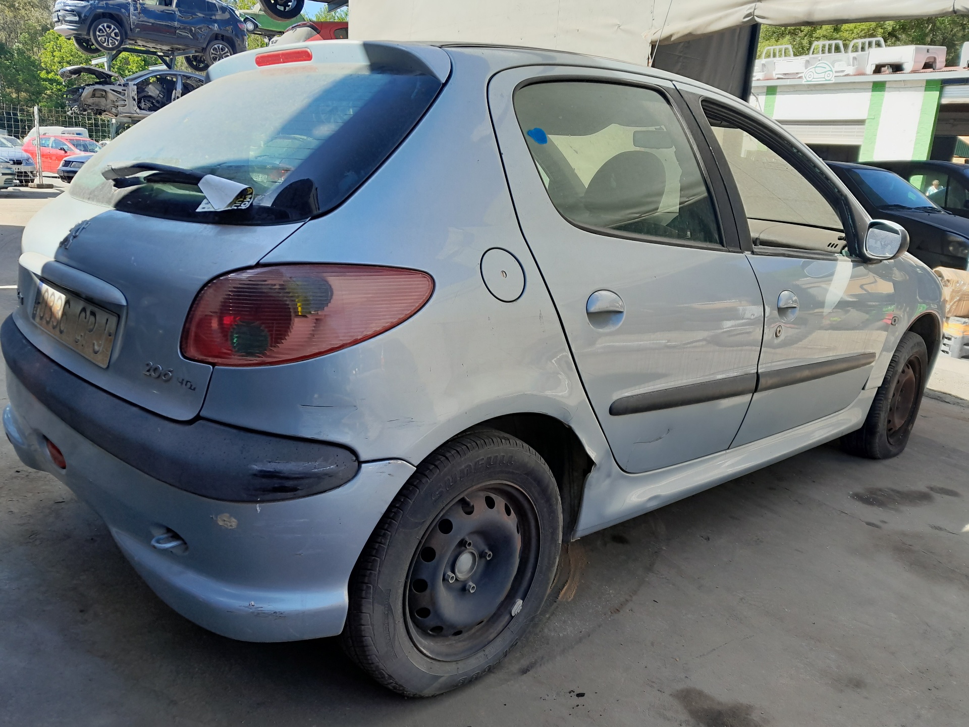 PEUGEOT 206 1 generation (1998-2009) Galinė kairė vidinė atidarymo rankelėlė 9623698477 22885664