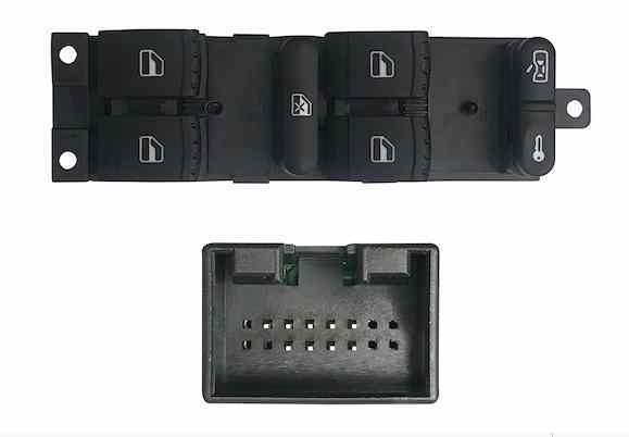 VOLKSWAGEN Bora 1 generation (1998-2005) Front Left Door Window Switch 1J4959857D 23347406