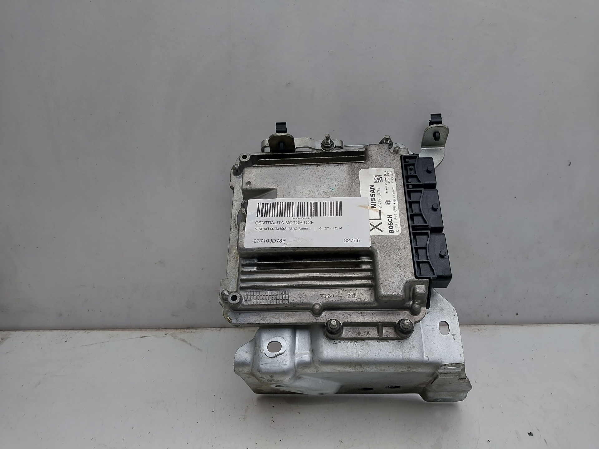 NISSAN Qashqai 1 generation (2007-2014) Engine Control Unit ECU 23710JD78E 22576221