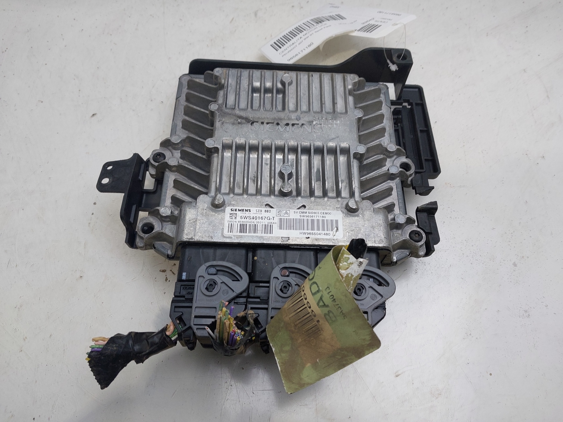 PEUGEOT 407 1 generation (2004-2010) Engine Control Unit ECU 9656171180 23082884