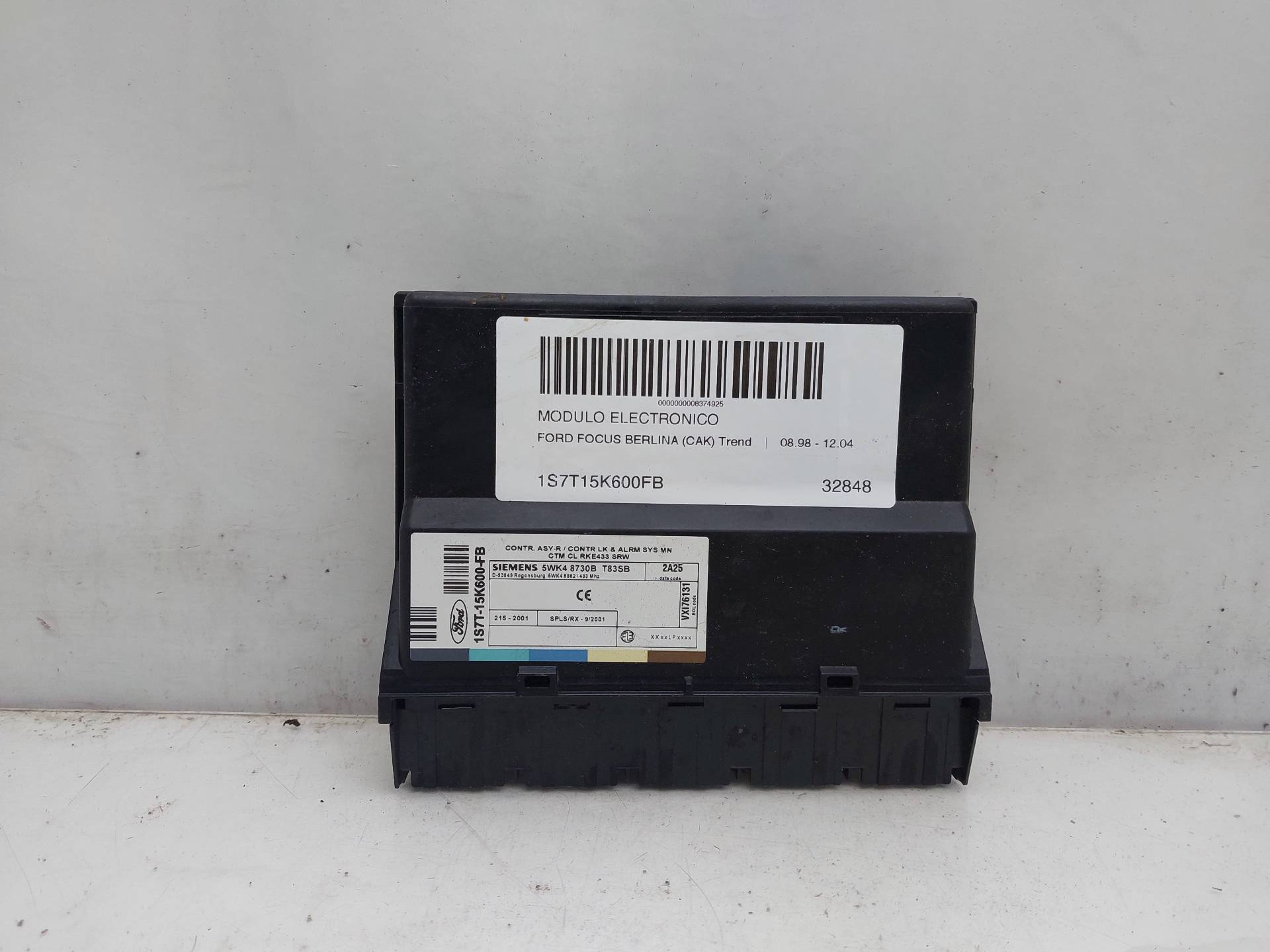 FORD Focus 1 generation (1998-2010) Other Control Units 1S7T15K600FB 22600512