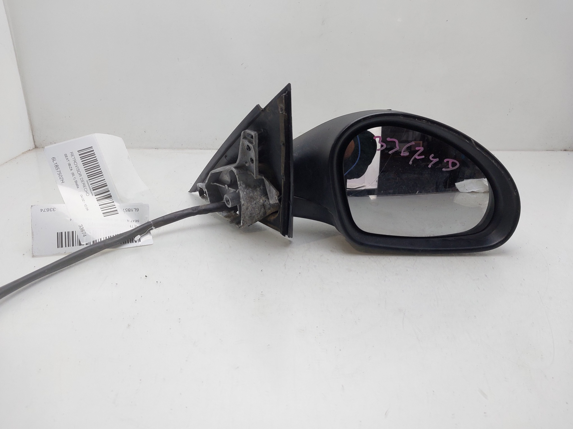 SEAT Cordoba 2 generation (1999-2009) Right Side Wing Mirror 6L1857502H 23080178