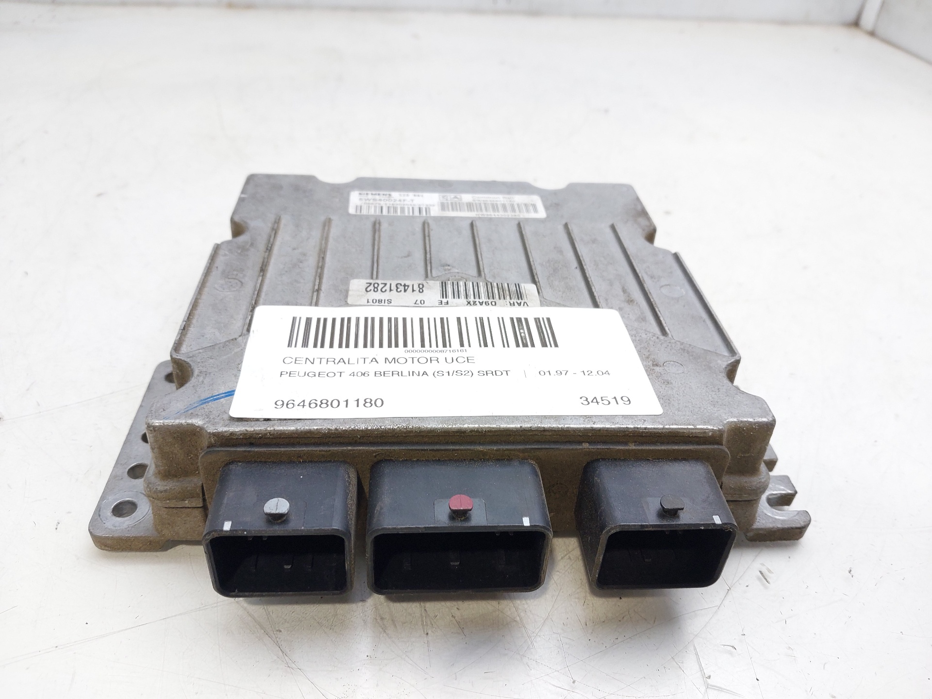 CHEVROLET 406 1 generation (1995-2004) Moottorin ohjausyksikkö ECU 9646801180 25224542