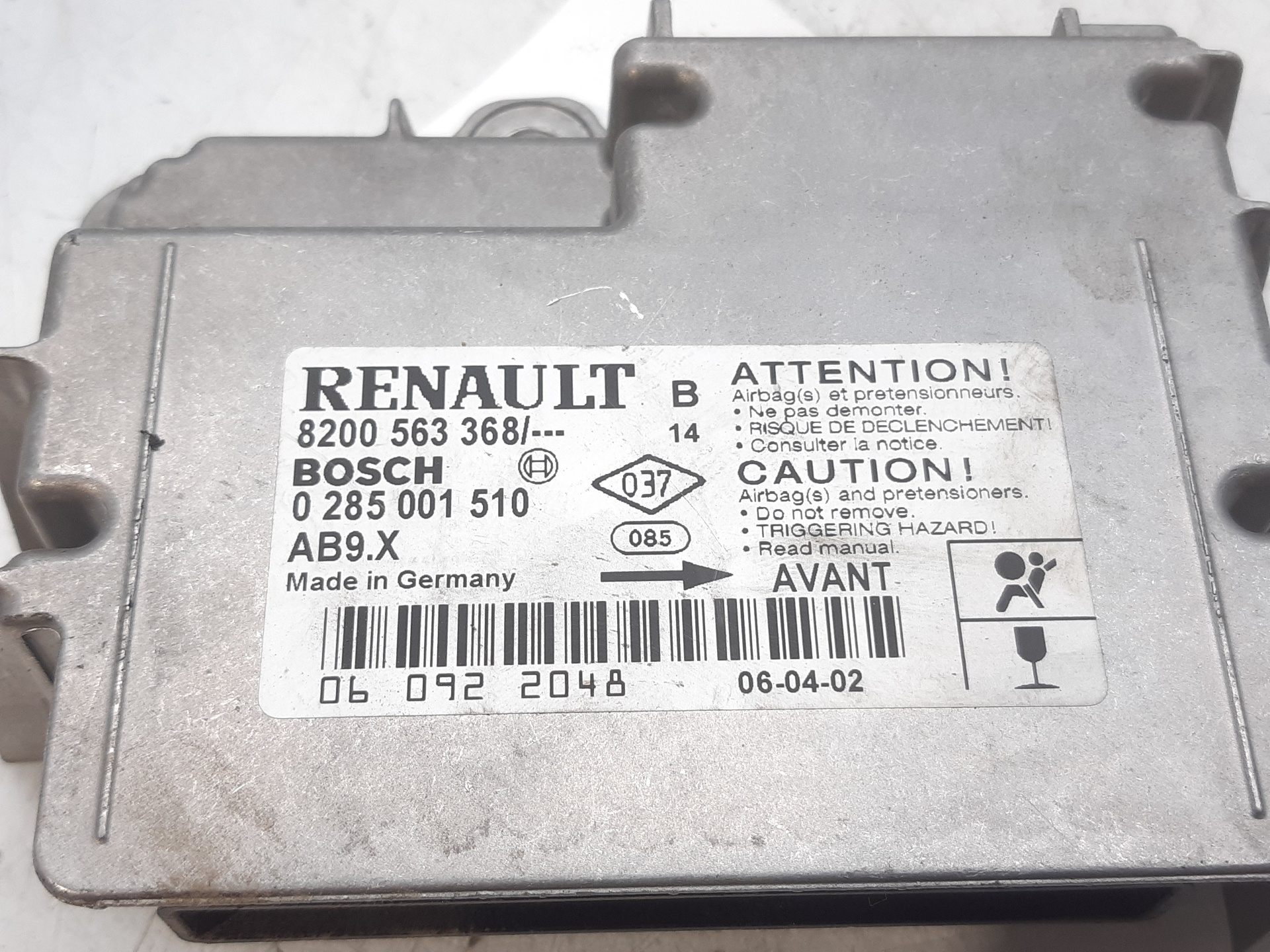 RENAULT Clio 3 generation (2005-2012) Блок SRS 8200563368 22439783