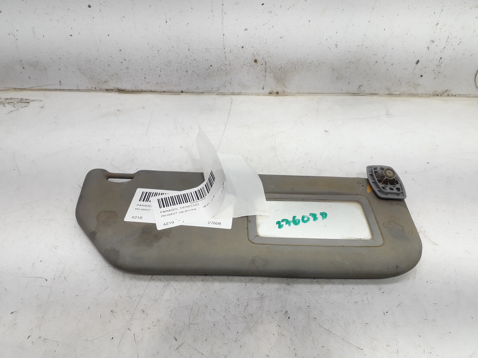 PEUGEOT Right Side Sun Visor 4219 18789380