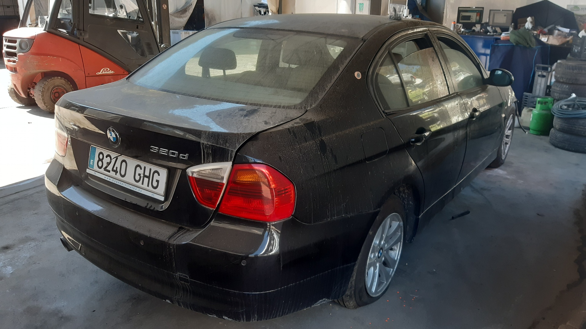 BMW 3 Series E90/E91/E92/E93 (2004-2013) Priekinių kairių durų stiklo pakelėjas 51337140587 22305059