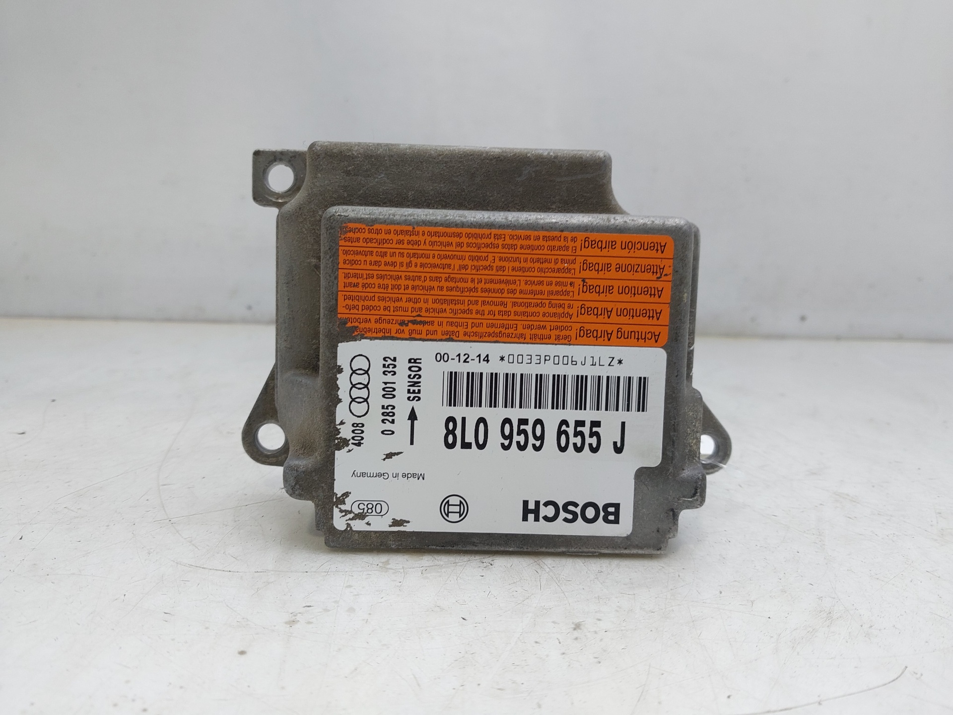 AUDI A3 8L (1996-2003) SRS Control Unit 8L0959655J 22495867