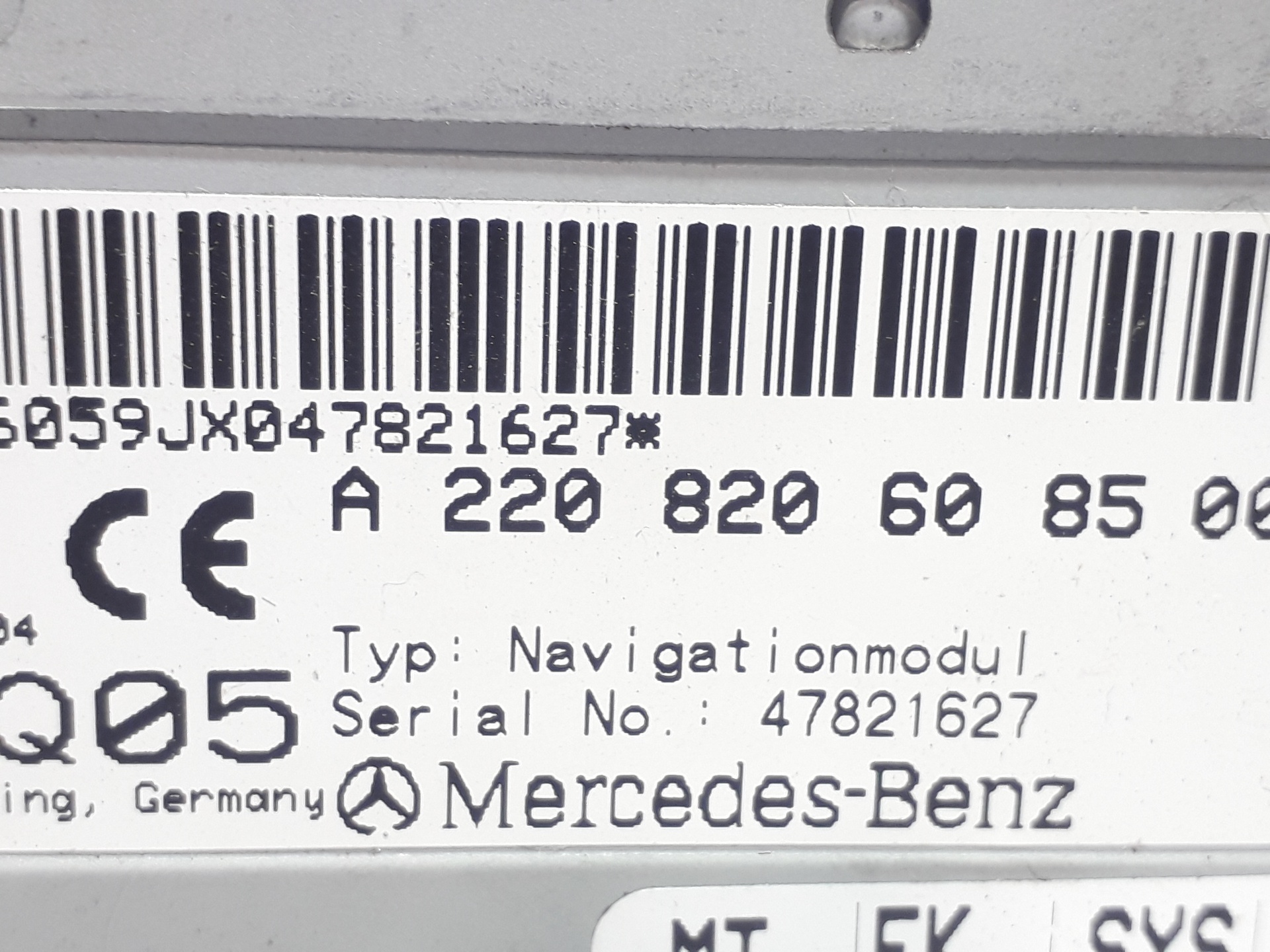 MERCEDES-BENZ CLS-Class C219 (2004-2010) Другие блоки управления A2208206085 22440615
