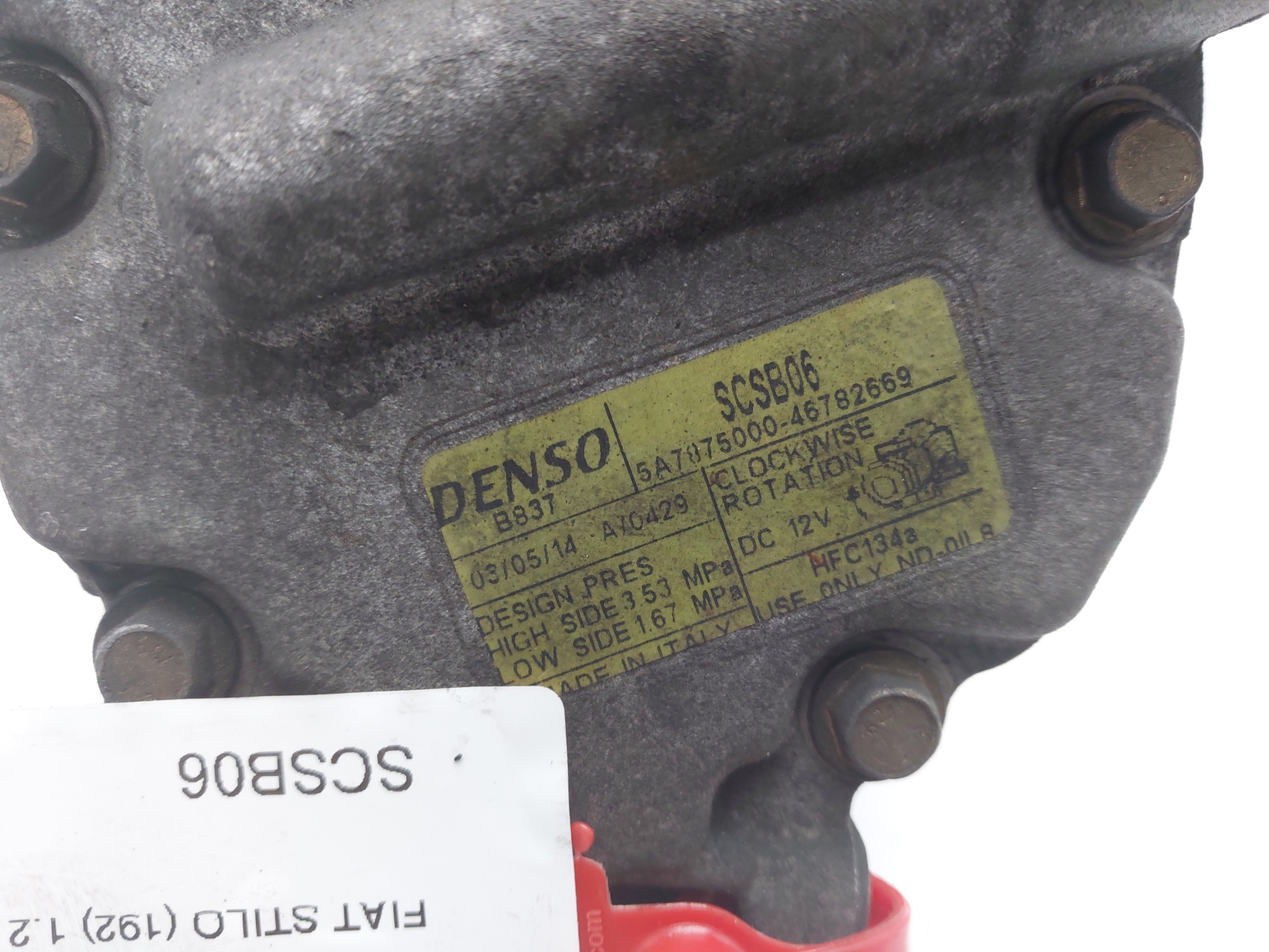 FIAT Stilo 1 generation (2001-2010) Air Condition Pump SCSB06 25036723