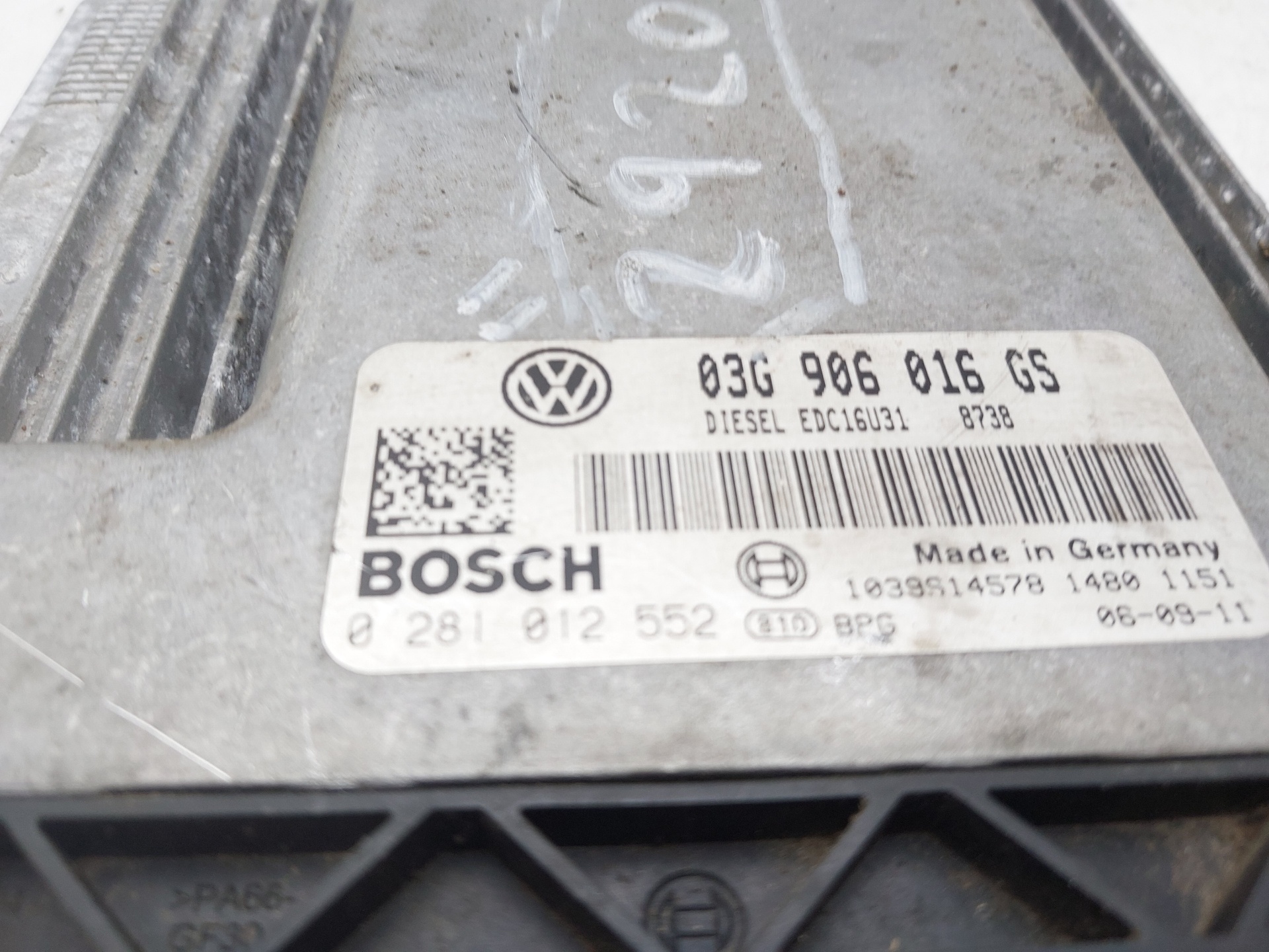 VOLKSWAGEN Golf 5 generation (2003-2009) Motorstyrenhet ECU 03G906016 21428021