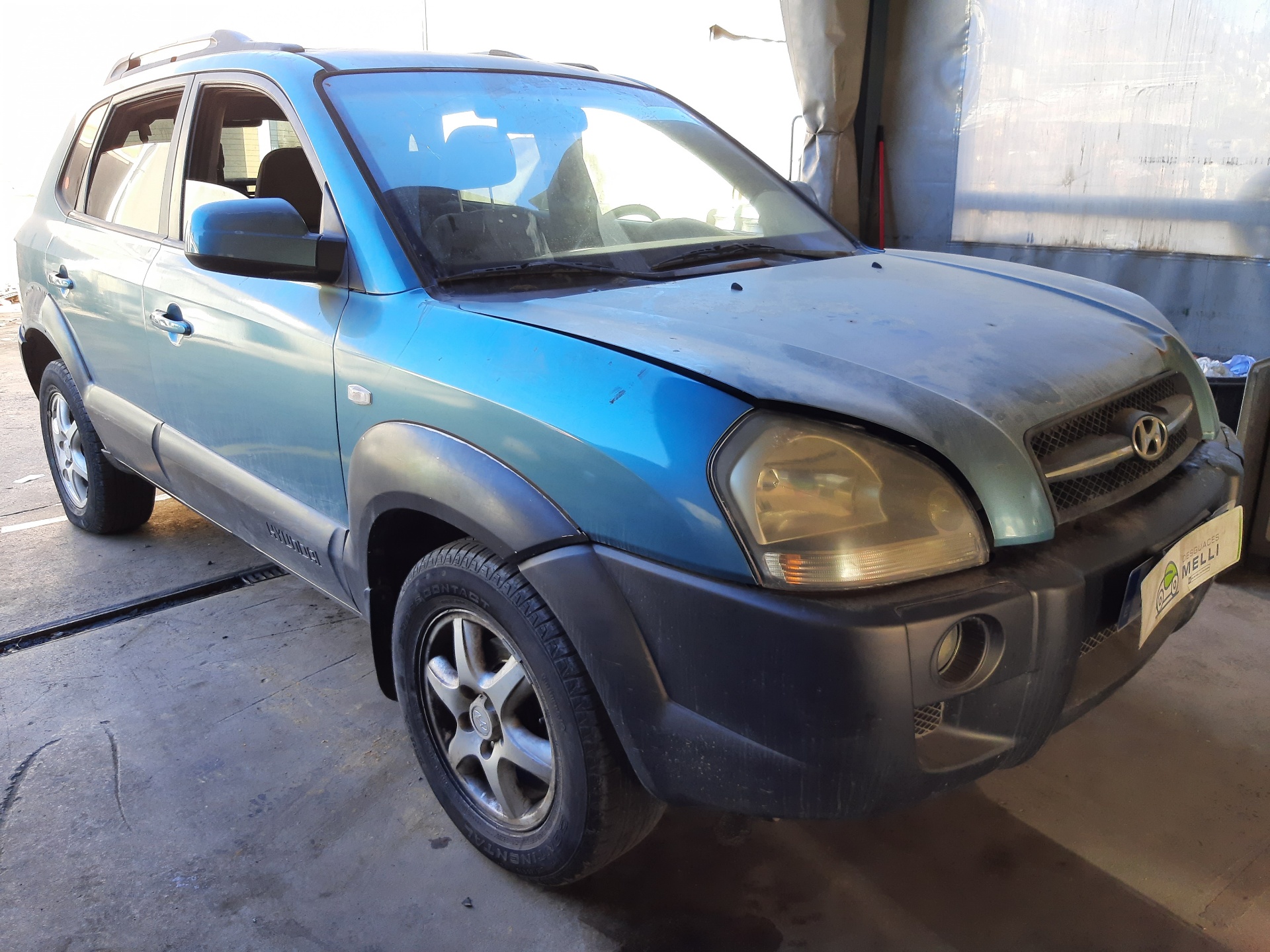 HYUNDAI Tucson 1 generation (2004-2010) Galinių dešinių durų stiklo pakelėjas 834802E010 22445851