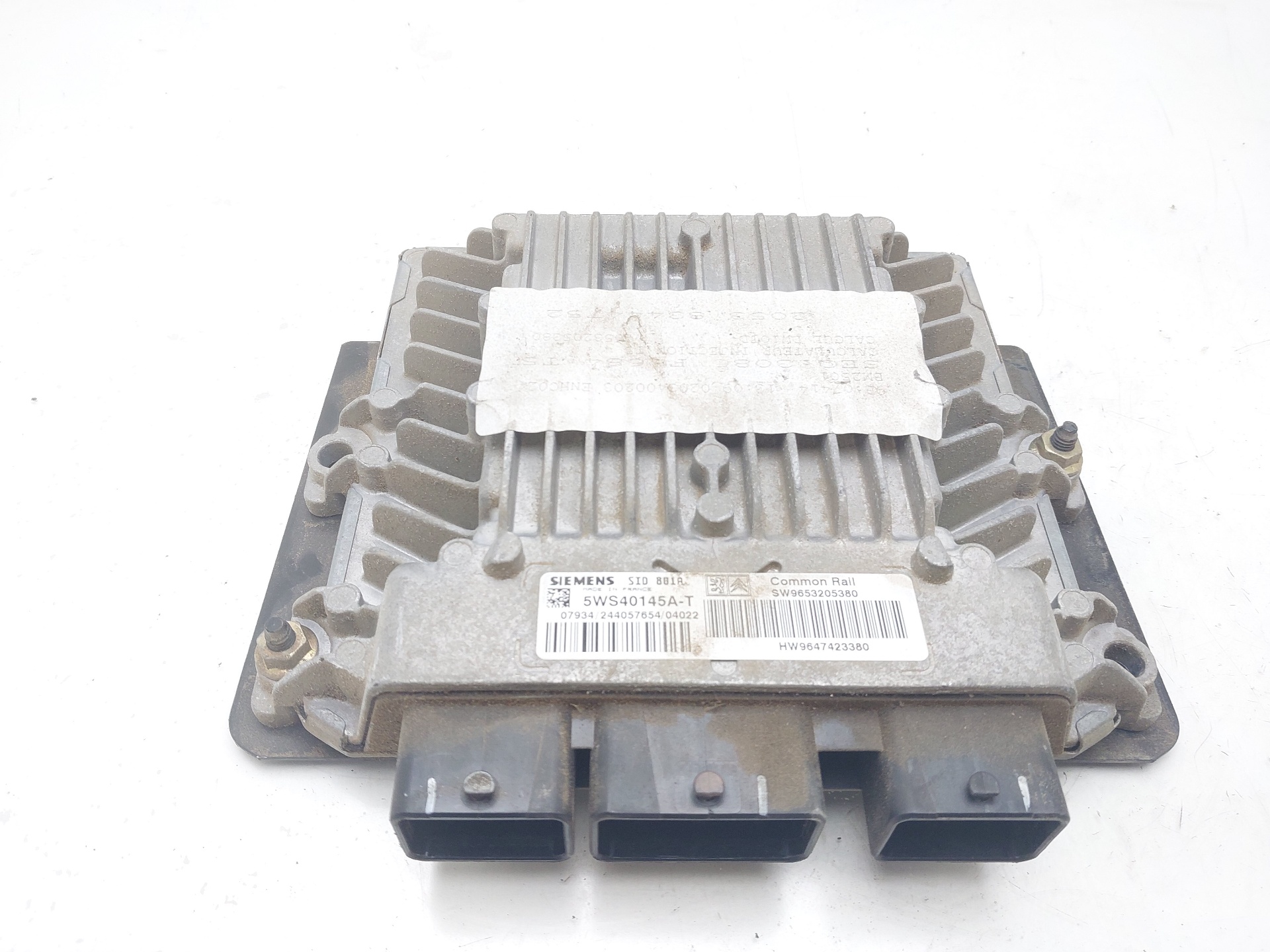 PEUGEOT 307 1 generation (2001-2008) Engine Control Unit ECU 9653205380 22559902