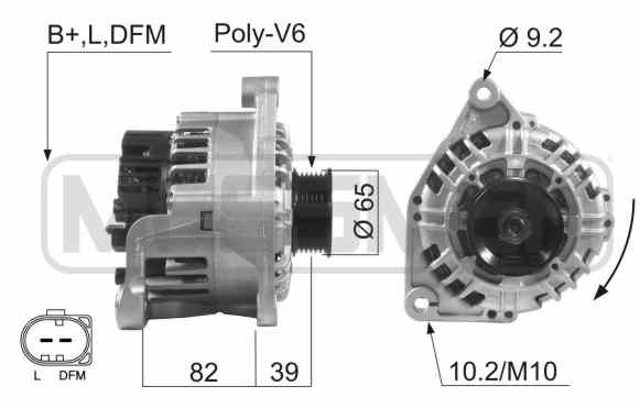 AUDI A3 8L (1996-2003) Alternator 06C903016 18423039