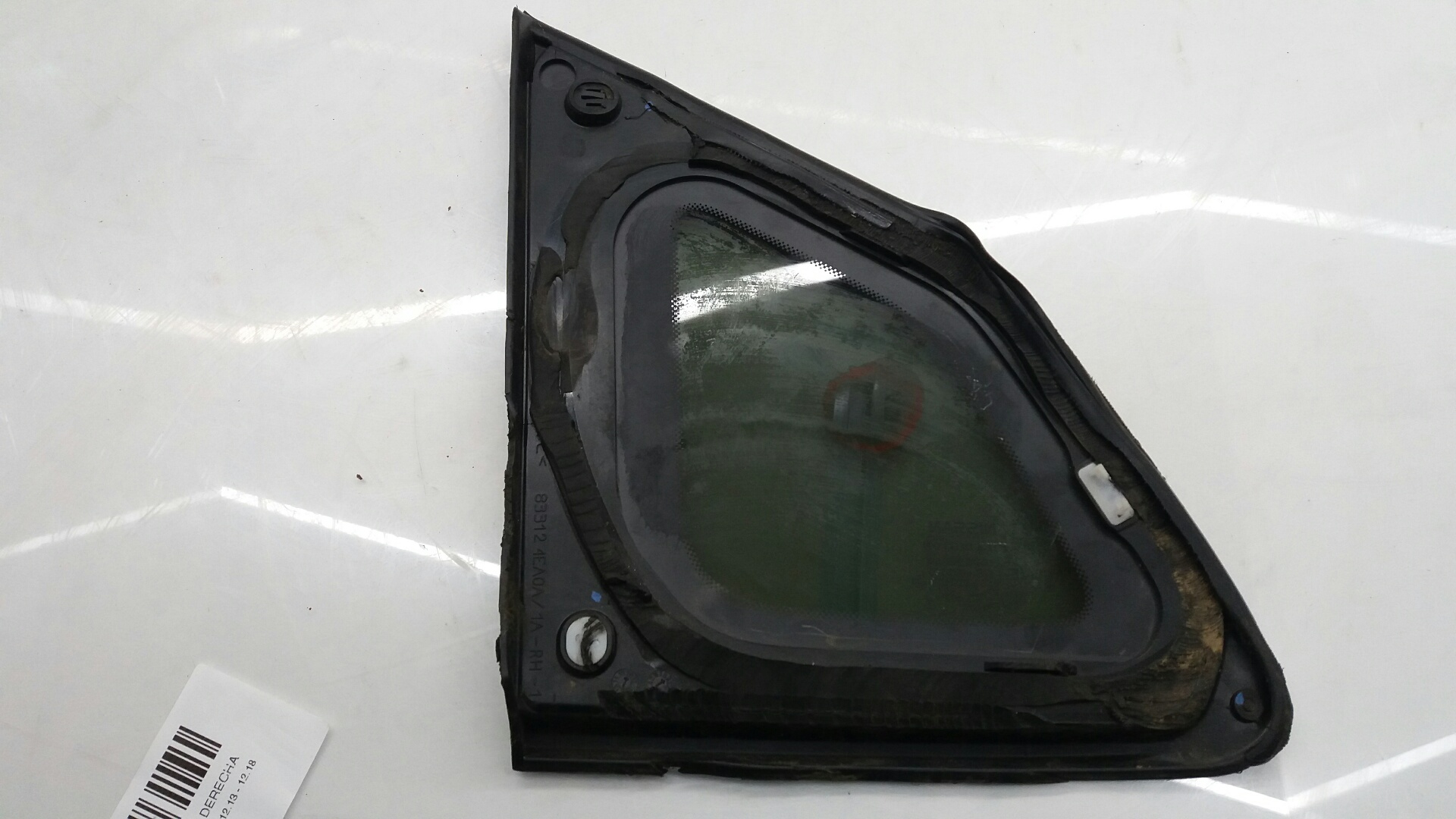 NISSAN Qashqai 2 generation (2013-2023) Aizmugurējais labais durvju stikls 833124EA0A 22043899