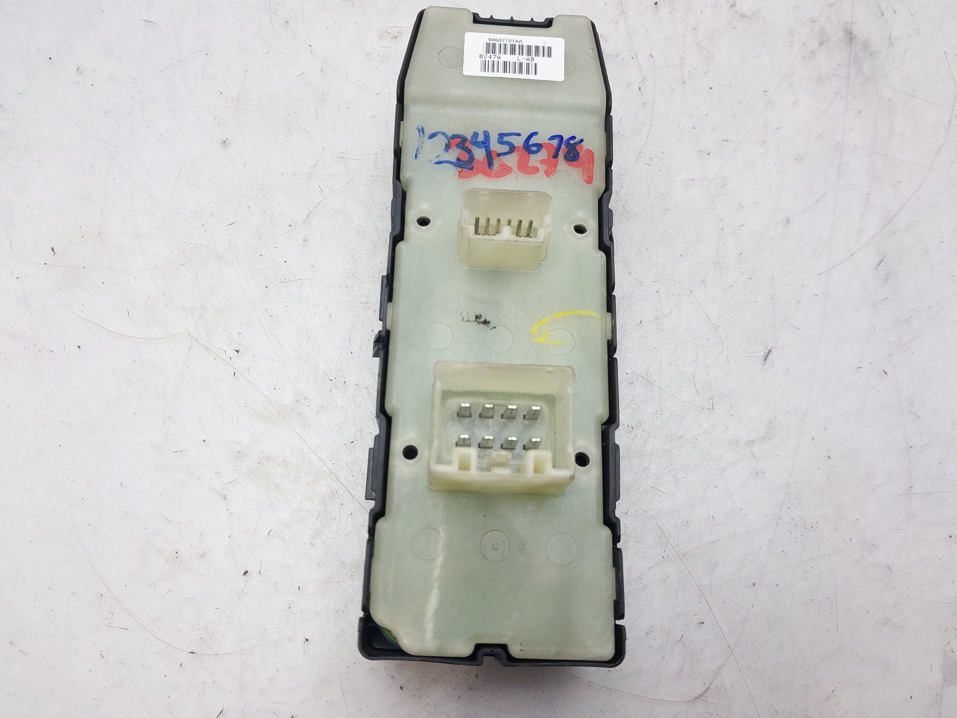 DODGE Sebring 3 generation (2007-2010) Front Left Door Window Switch 04602781AA 22485402