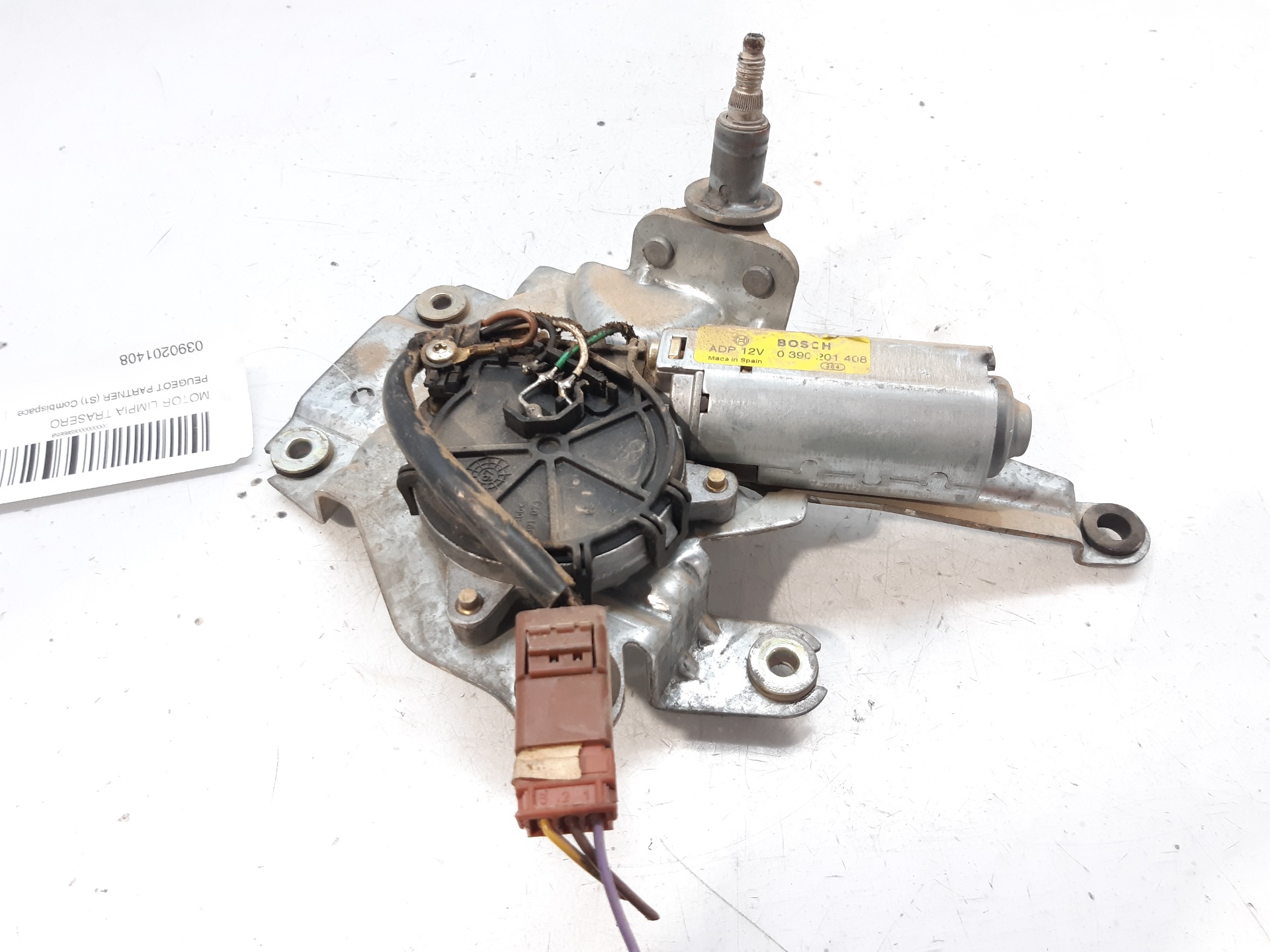 PEUGEOT Partner 1 generation (1996-2012) Tailgate  Window Wiper Motor 0390201408 22027264