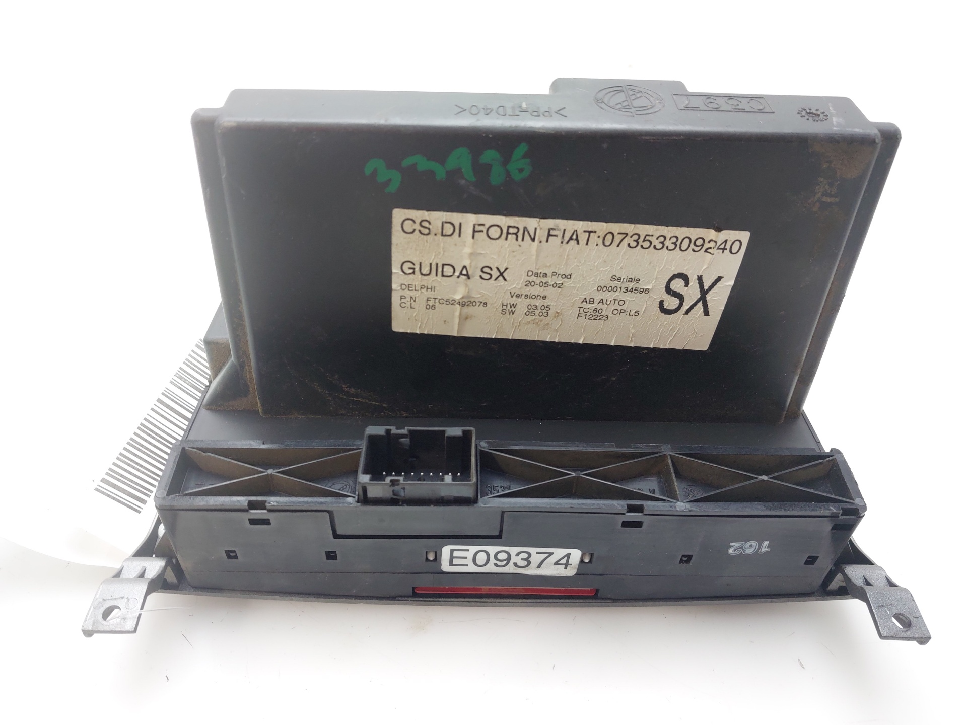 ALFA ROMEO 147 2 generation (2004-2010) Climate  Control Unit 07353309240 23674308