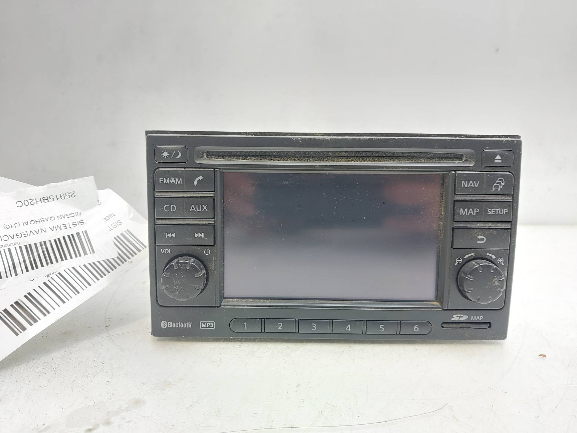 NISSAN Qashqai 1 generation (2007-2014) Muzikos grotuvas su navigacija 25915BH20C 23718025