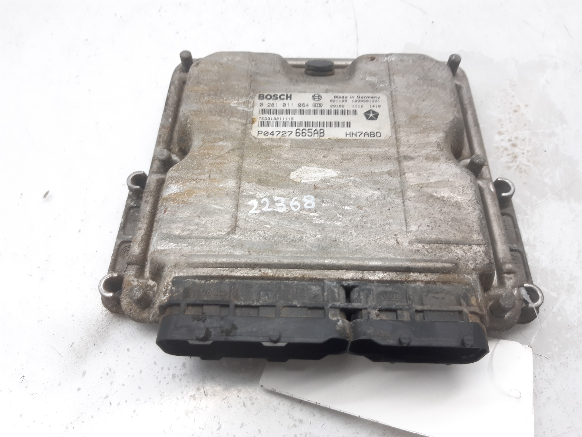 CHRYSLER Sebring 2 generation (2001-2007) Motorstyrenhet ECU P04727665AB 18650227