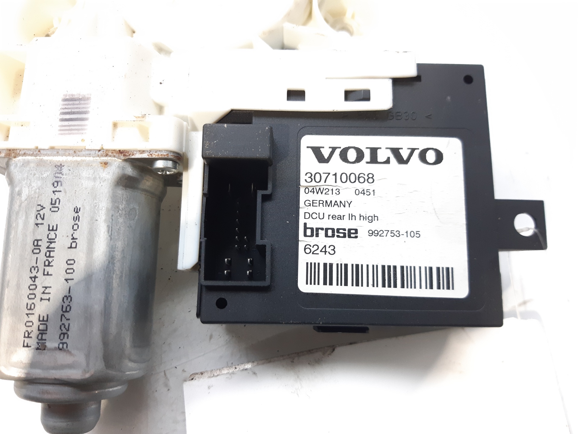 VOLVO V50 1 generation (2003-2012) Rear Left Door Window Control Motor 30710068 18733167