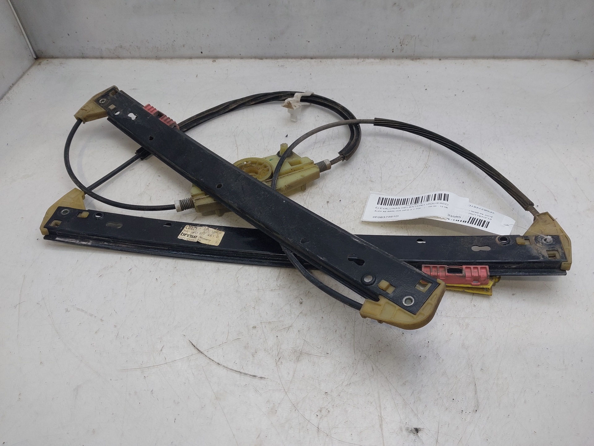 TOYOTA A6 C6/4F (2004-2011) Front Left Door Window Regulator 4F0837461D 25024233