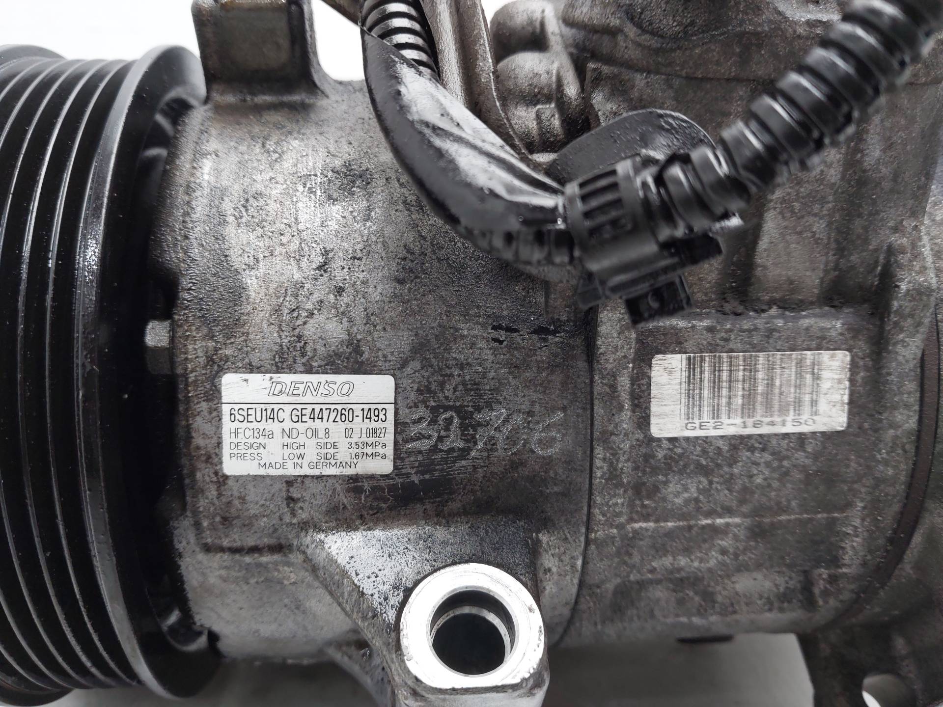 Compresseur clim 1ZR 4472601493 de Toyota Auris (_e15_) 2007-2012 124 CV con 175442 km - pieza usada
